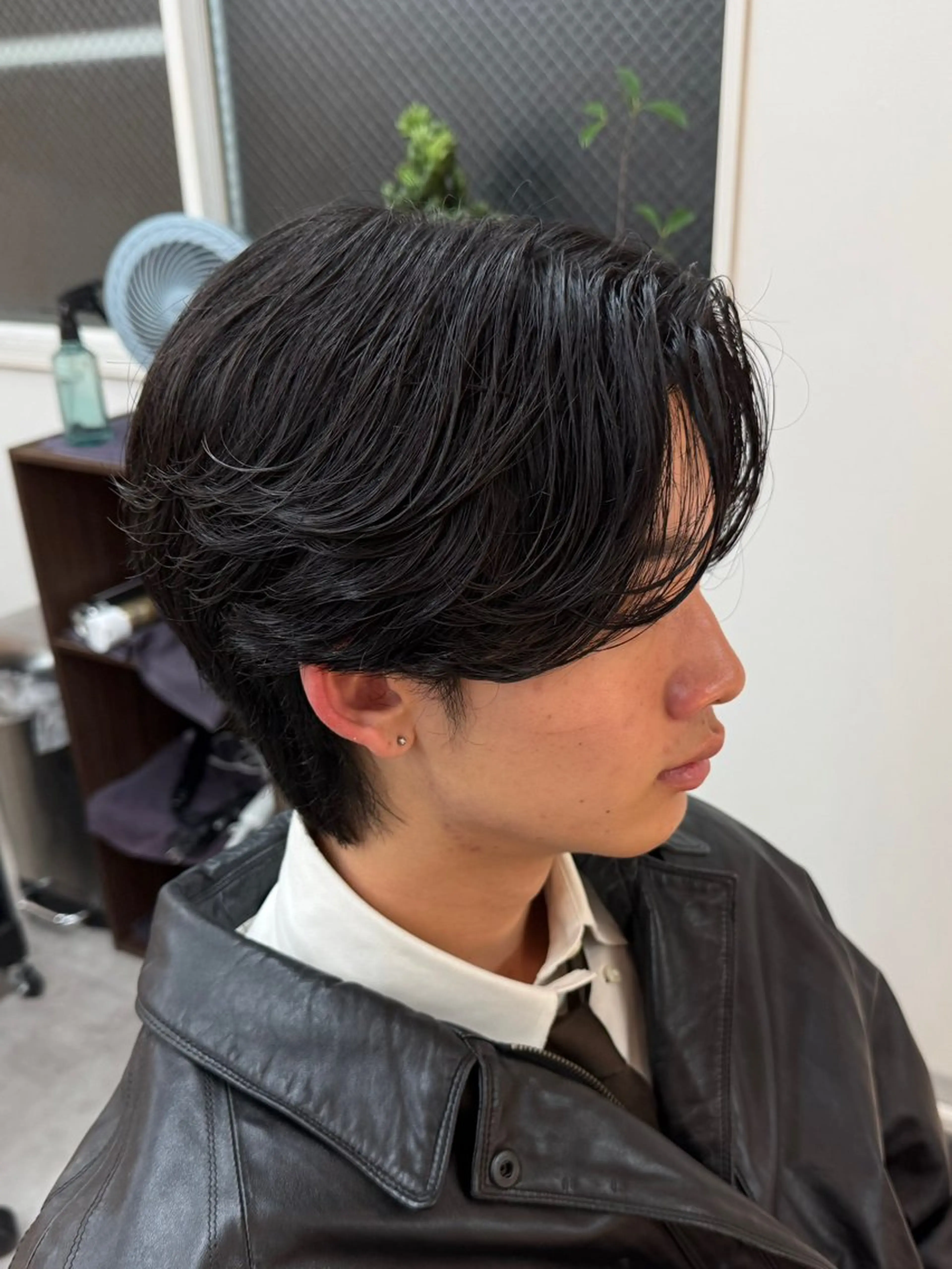 メンズ センターパート フェザーパーマ メンズパーマ カット パーマ 韓国ヘア特化/ メンズパーマ/下田のヘアスタイル