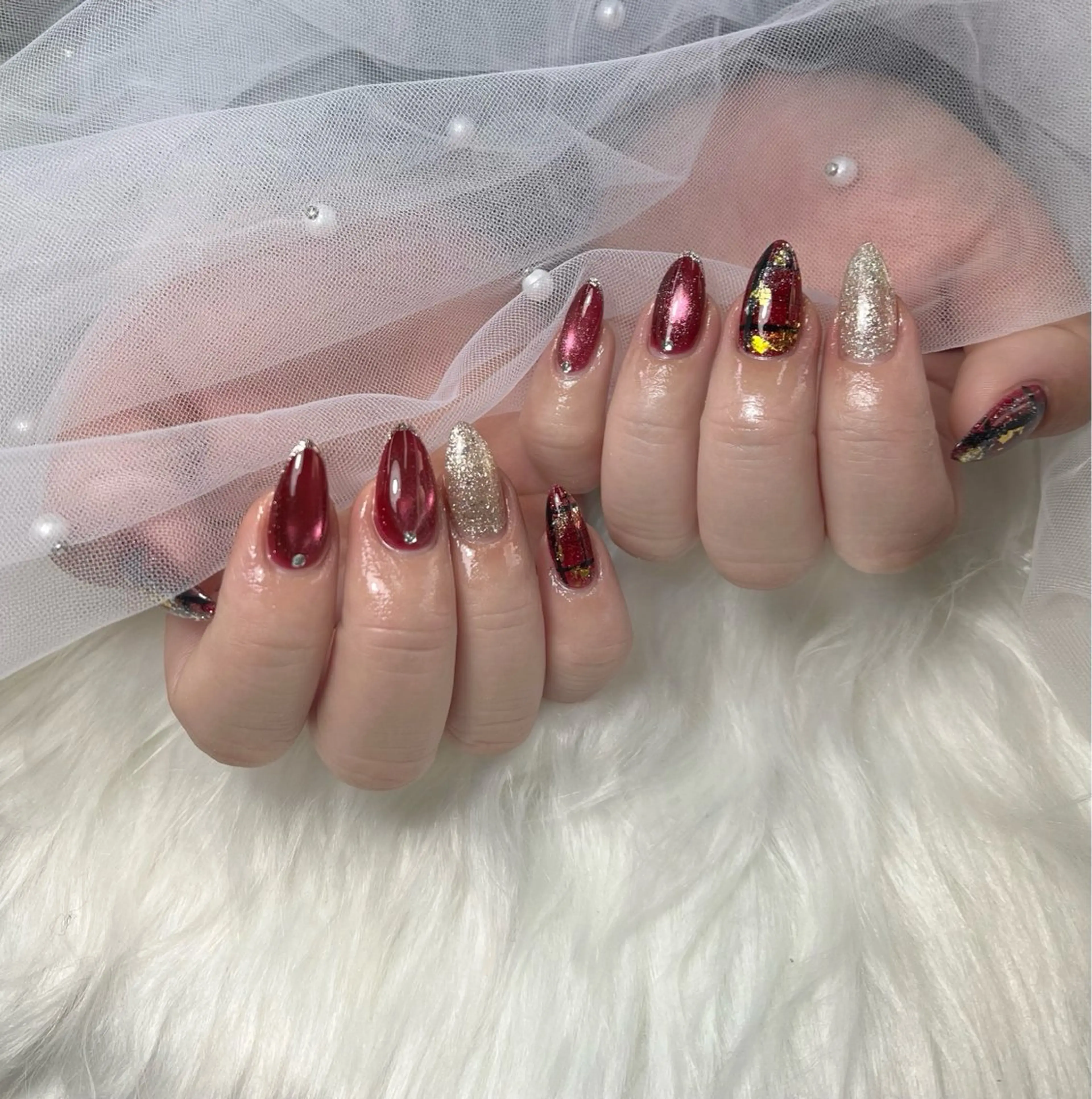 ネイル ジェルネイル ガーリー 韓国ネイル ニュアンスネイル シンプルネイル ハンドネイル KING_NAIL YUMIのネイルデザイン