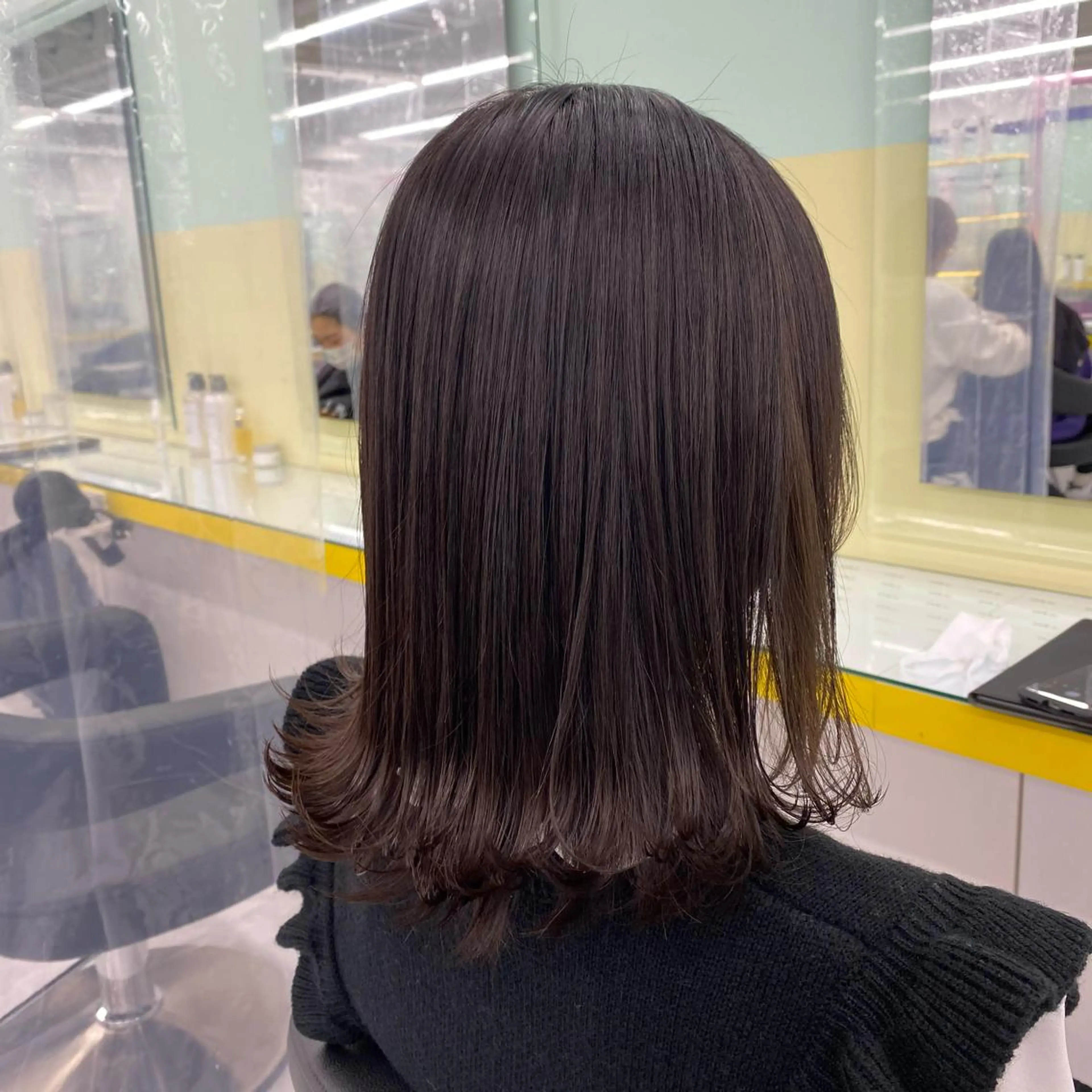 ミディアム カラー ヘアアレンジ カット ヘアカラー mai🍑暖色カラー /レイヤー💖のヘアスタイル