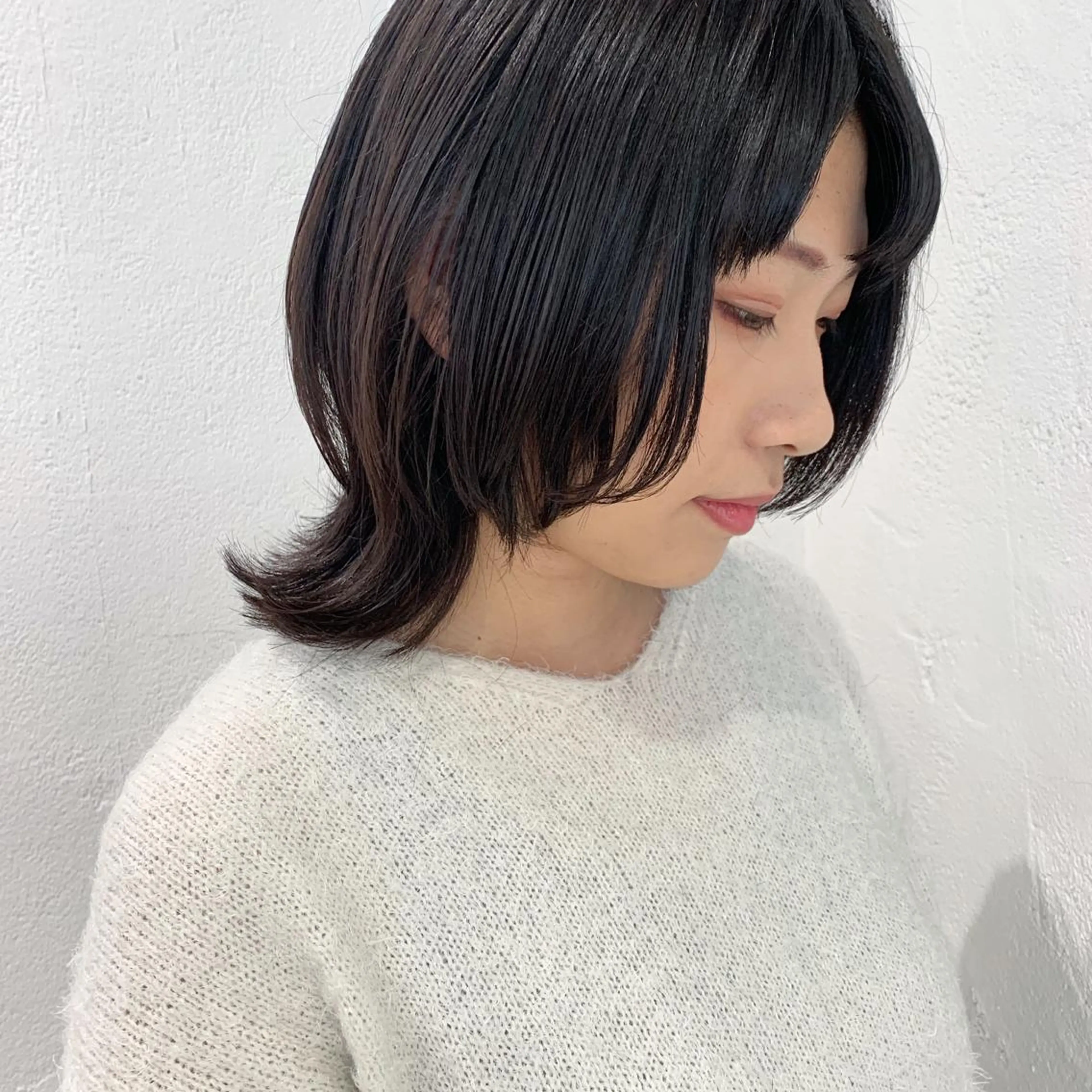 ミディアム ヘアアレンジ 🫧透明感カラー/ ボブ/小笠原汐海🪽のヘアスタイル