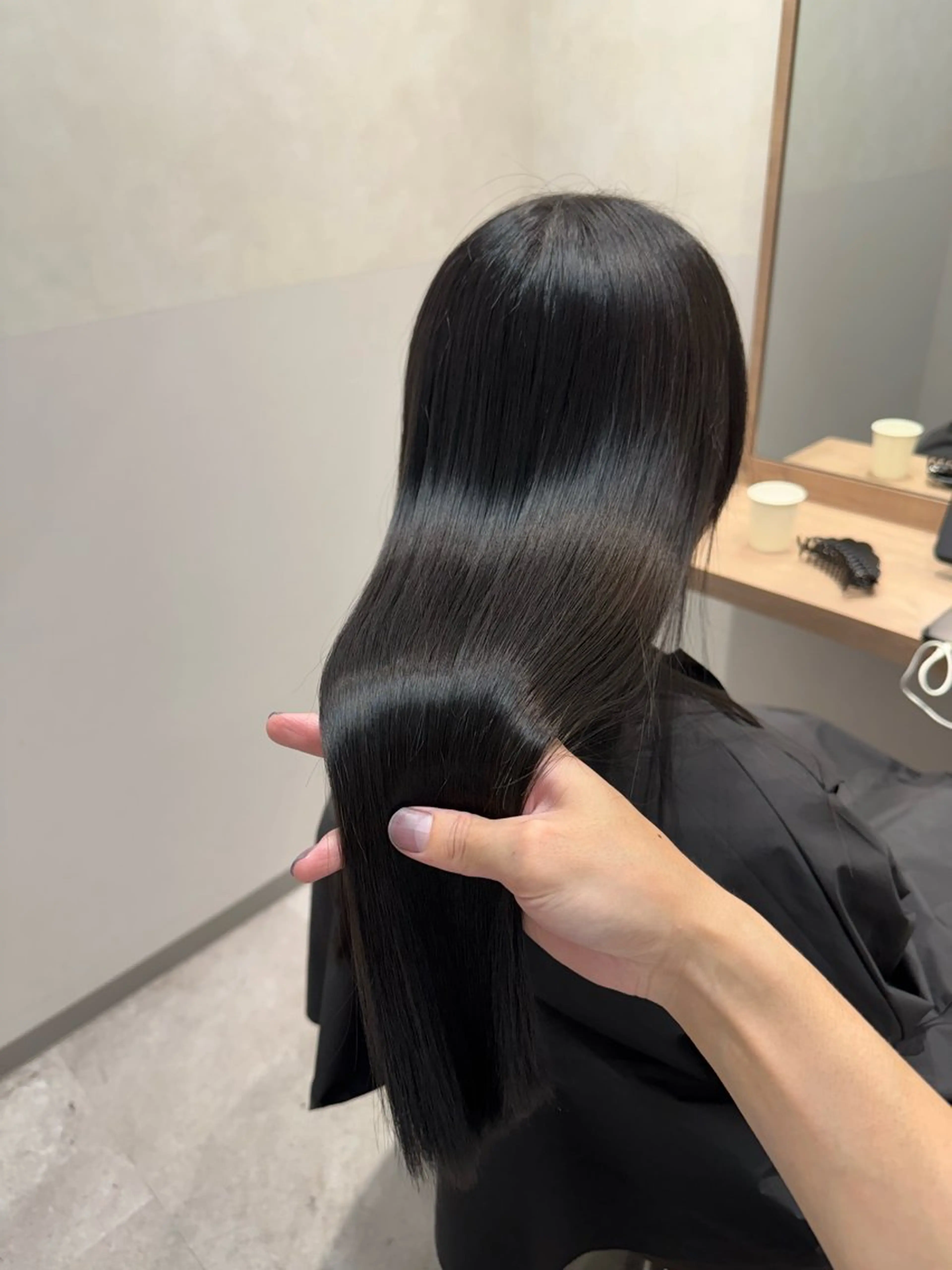 ロング カット 縮毛矯正 トリートメント 福田 修平💎 髪質改善/美髪矯正のヘアスタイル