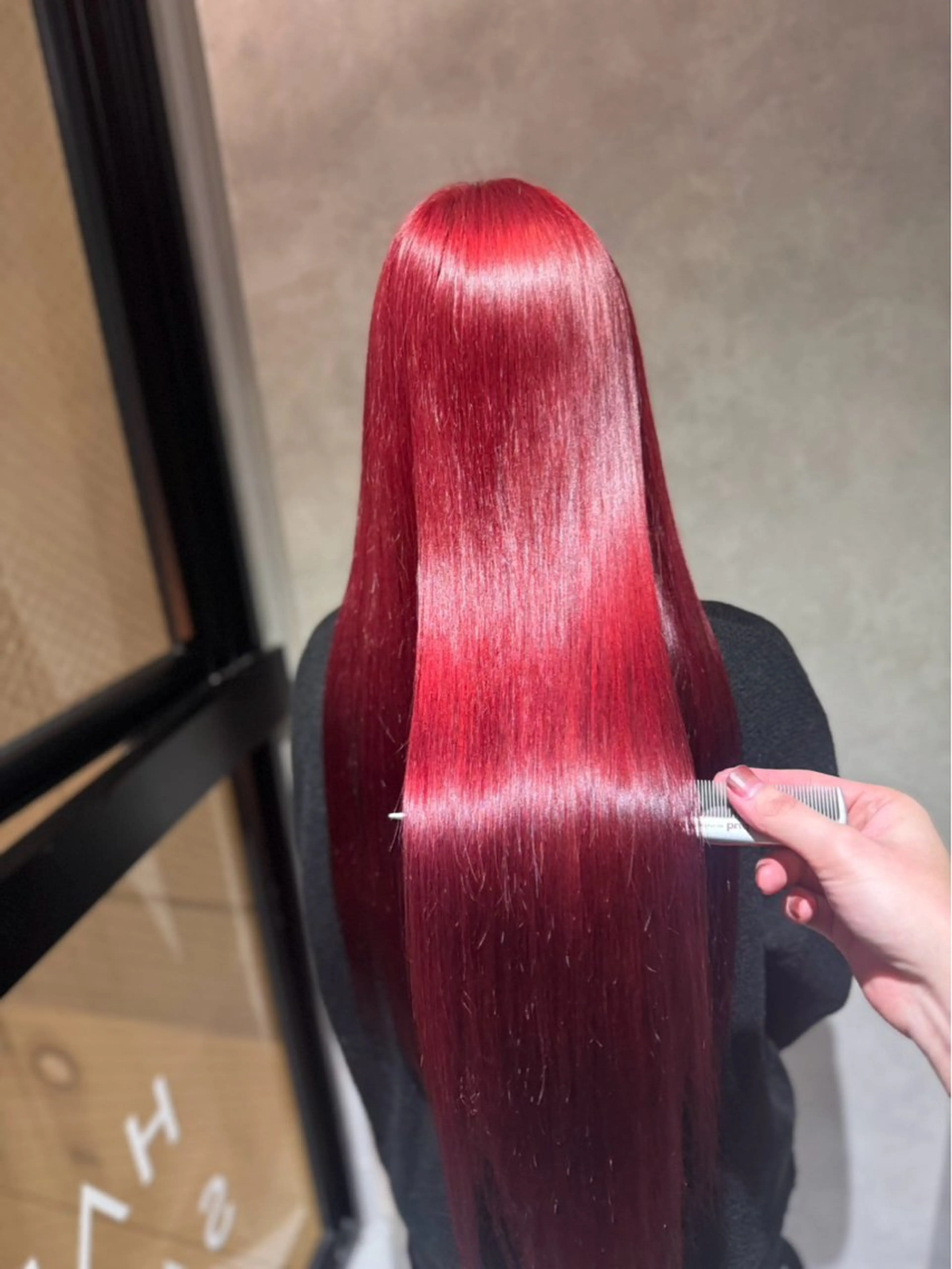 🟥暖色系【ブリーチ有】︎🌟Wカラー➕1ステップ髪質改善トリートメントの写真