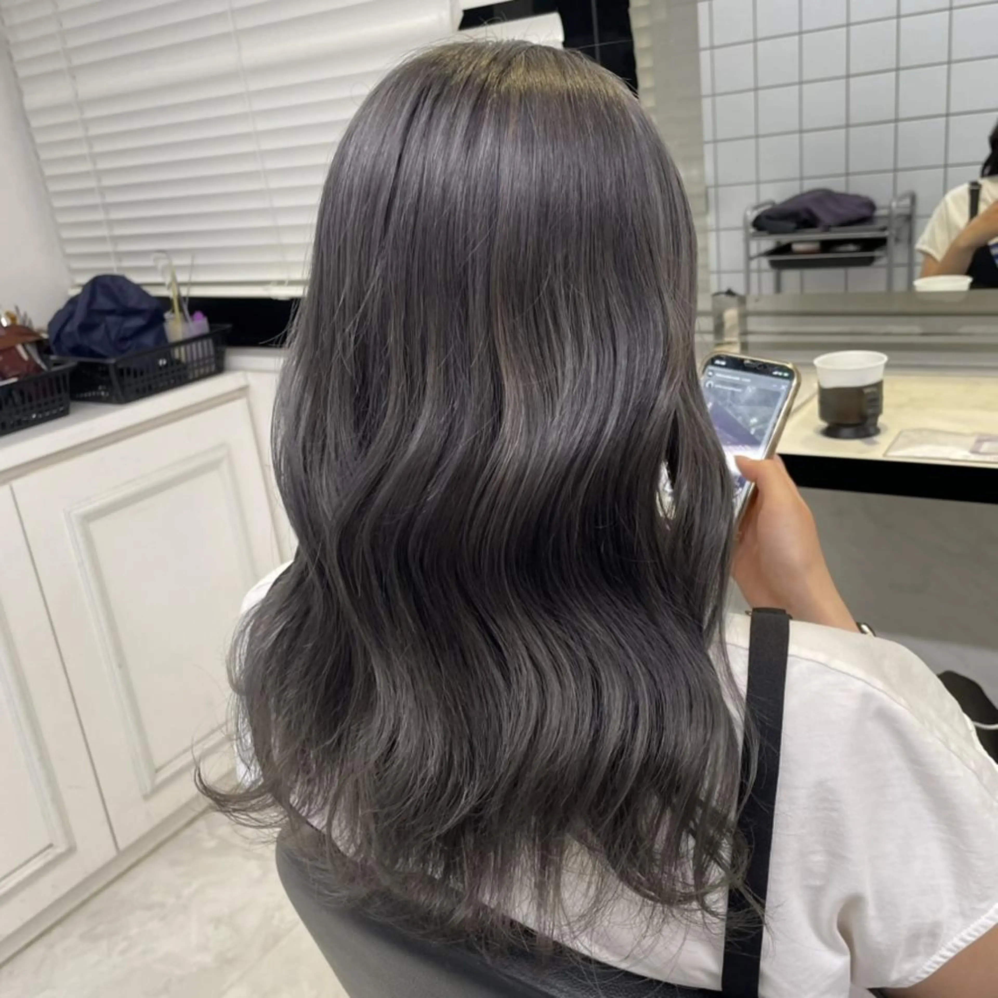 カラー 韓国風トレンドカラー 🩶RINA🩶のヘアスタイル