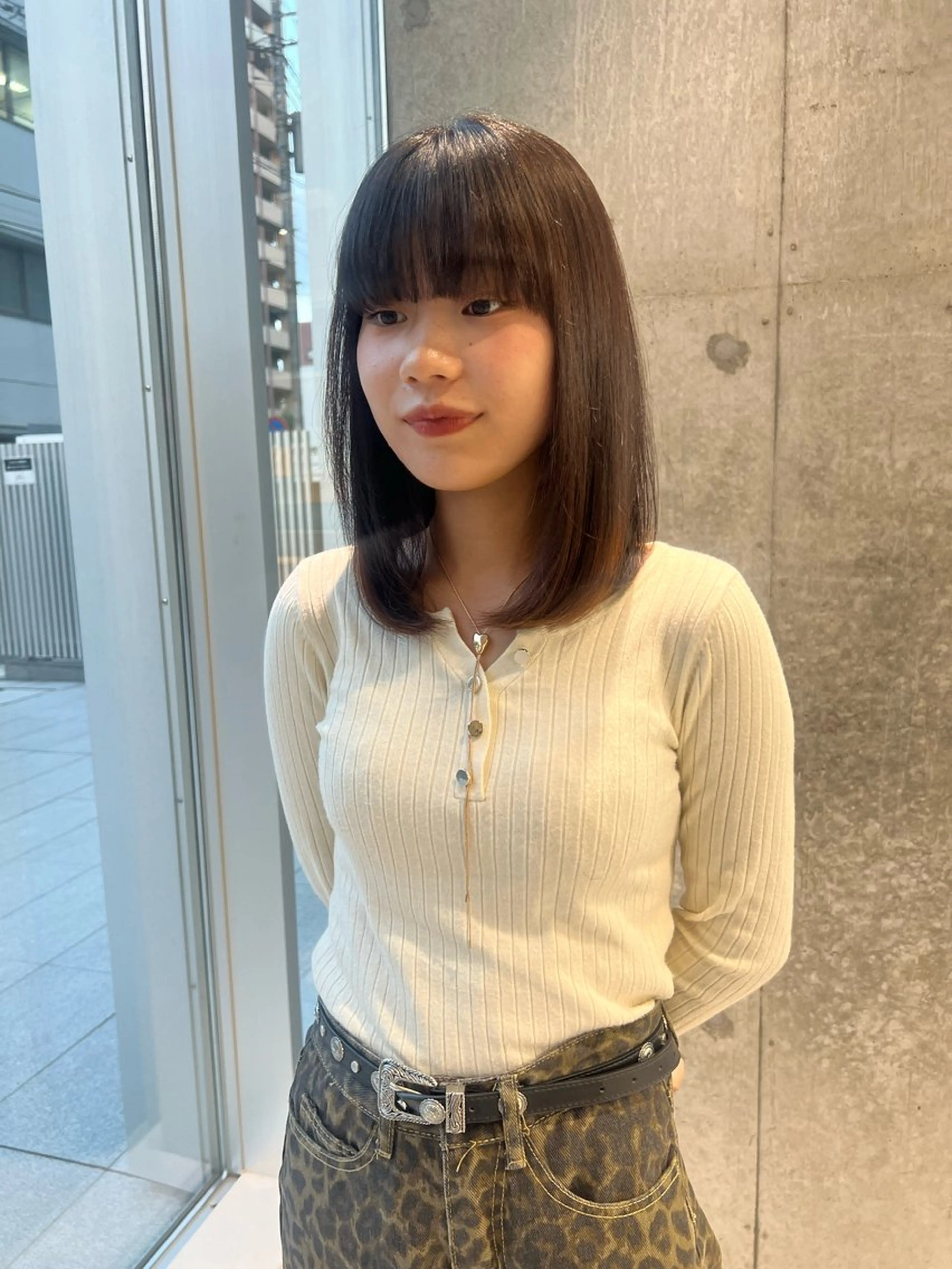 ミディアム 髪質改善 トリートメント カット トリートメント 吉沢遣人/レイヤー 艶カラー/抜け感のヘアスタイル