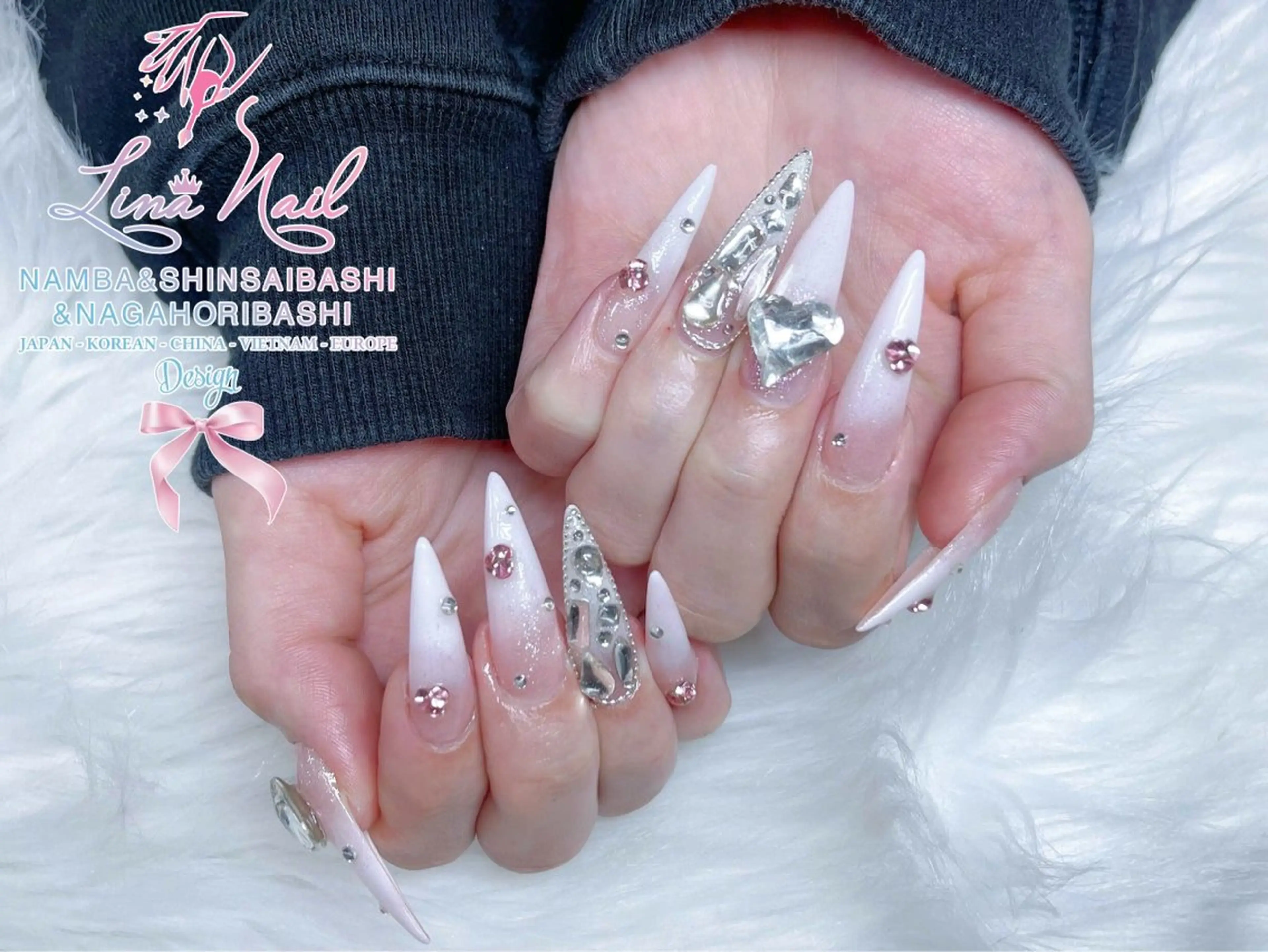 ネイル フットネイル ジェルネイル 持ち込み ネイルチップ ハンドネイル リナネイル 長堀橋店／東心斎橋店のネイルデザイン