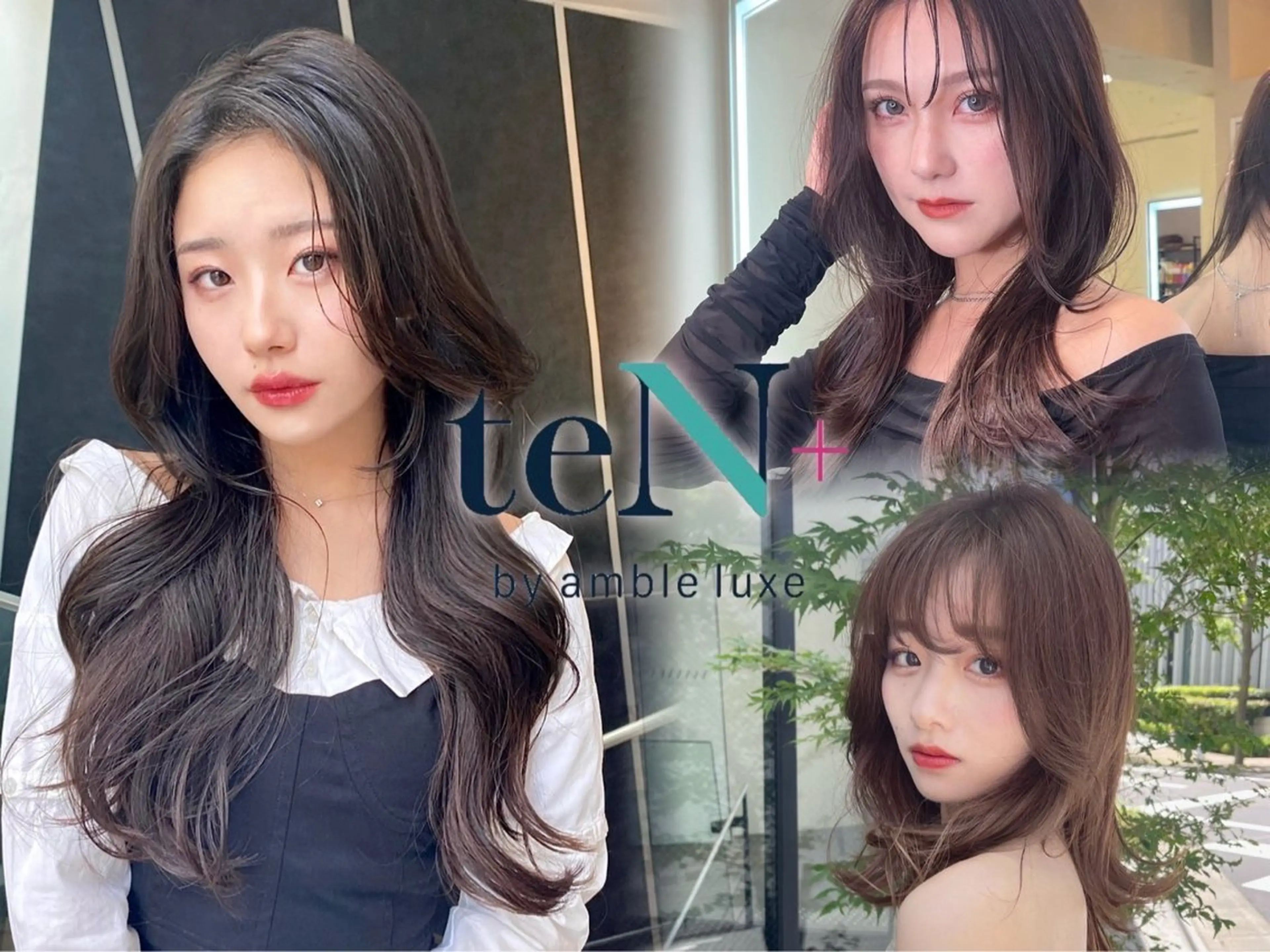 セミロング カラー 韓国風ヘア カット ヘアカラー teN+by ambleluxeのヘアスタイル