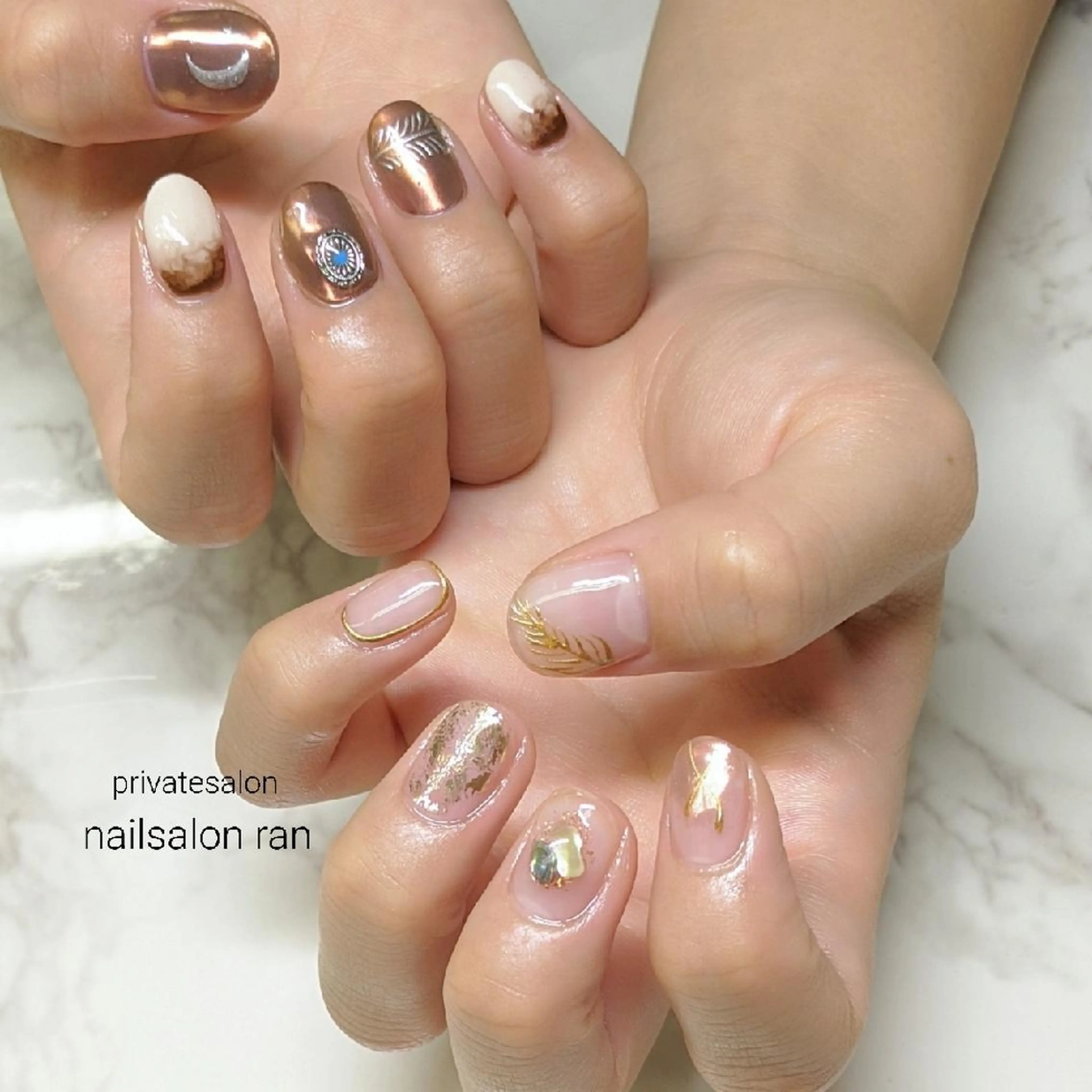 ネイル 持ち込み nailsalon ranのネイルデザイン
