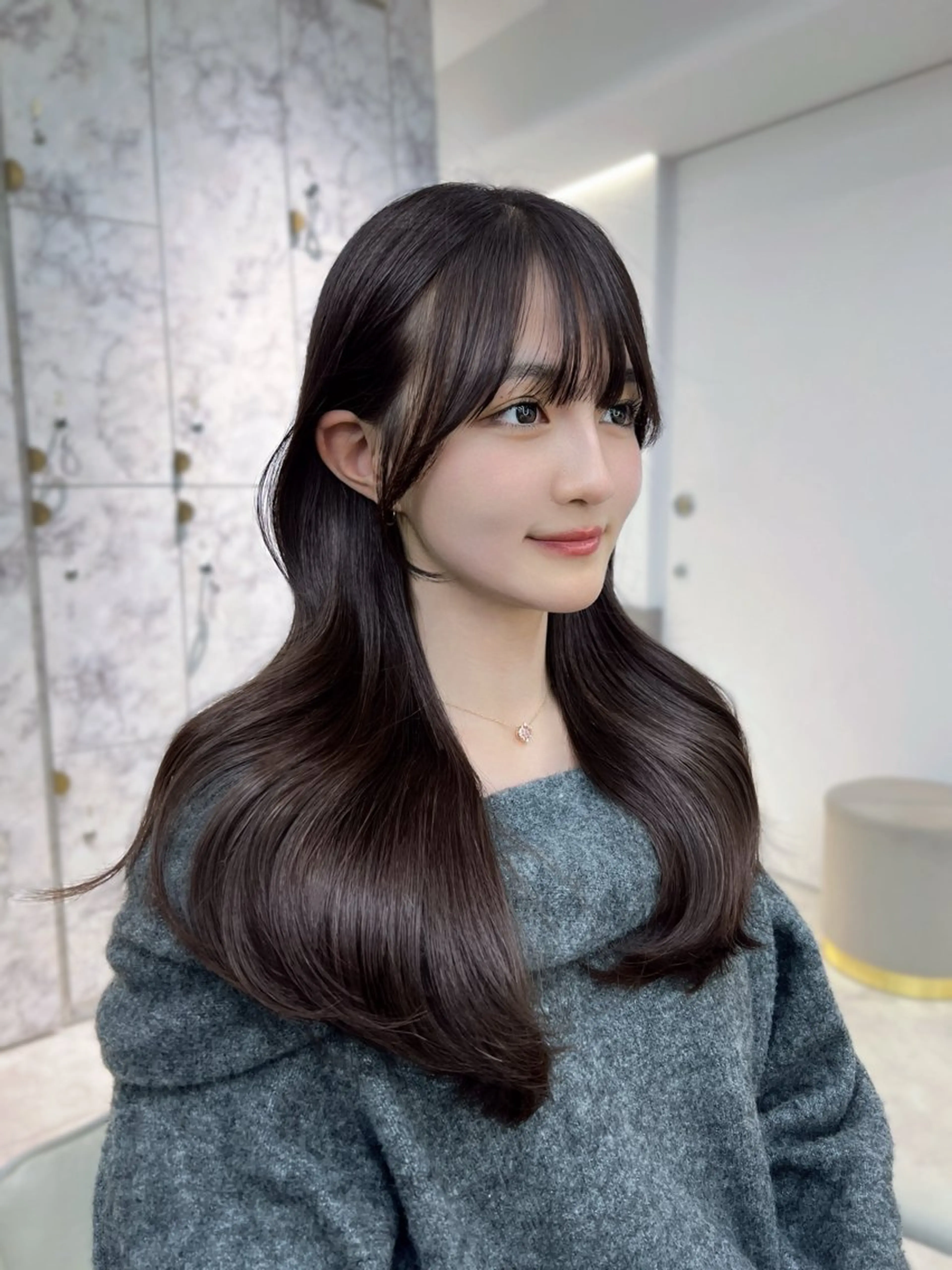 ロング 韓国風ヘア トリートメント カット ヘアカラー トリートメント 🏅韓国ヘア/新宿/ レイヤー/KSukeのヘアスタイル