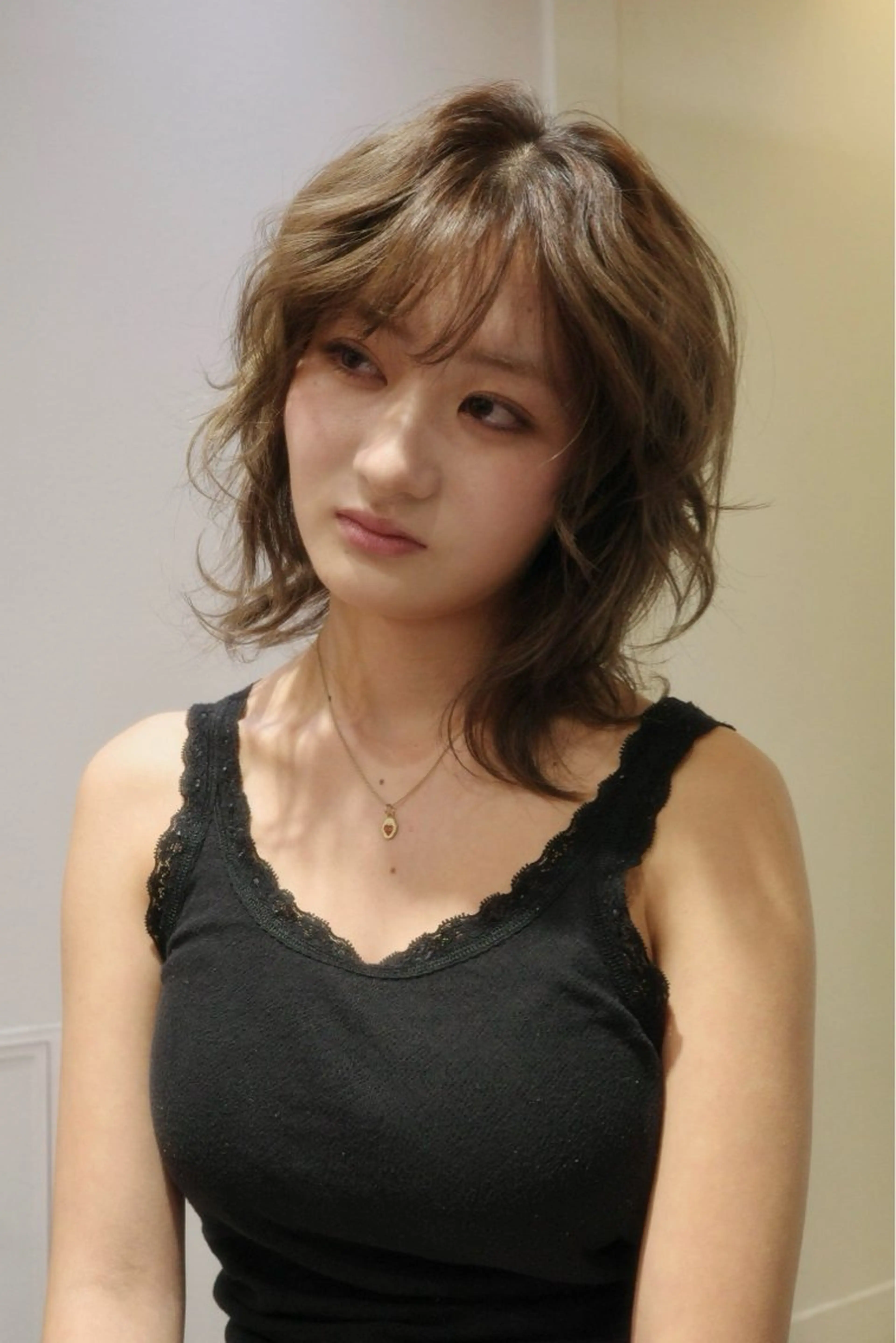 ミディアム カラー HEIMER ミカド　サトル△のヘアスタイル