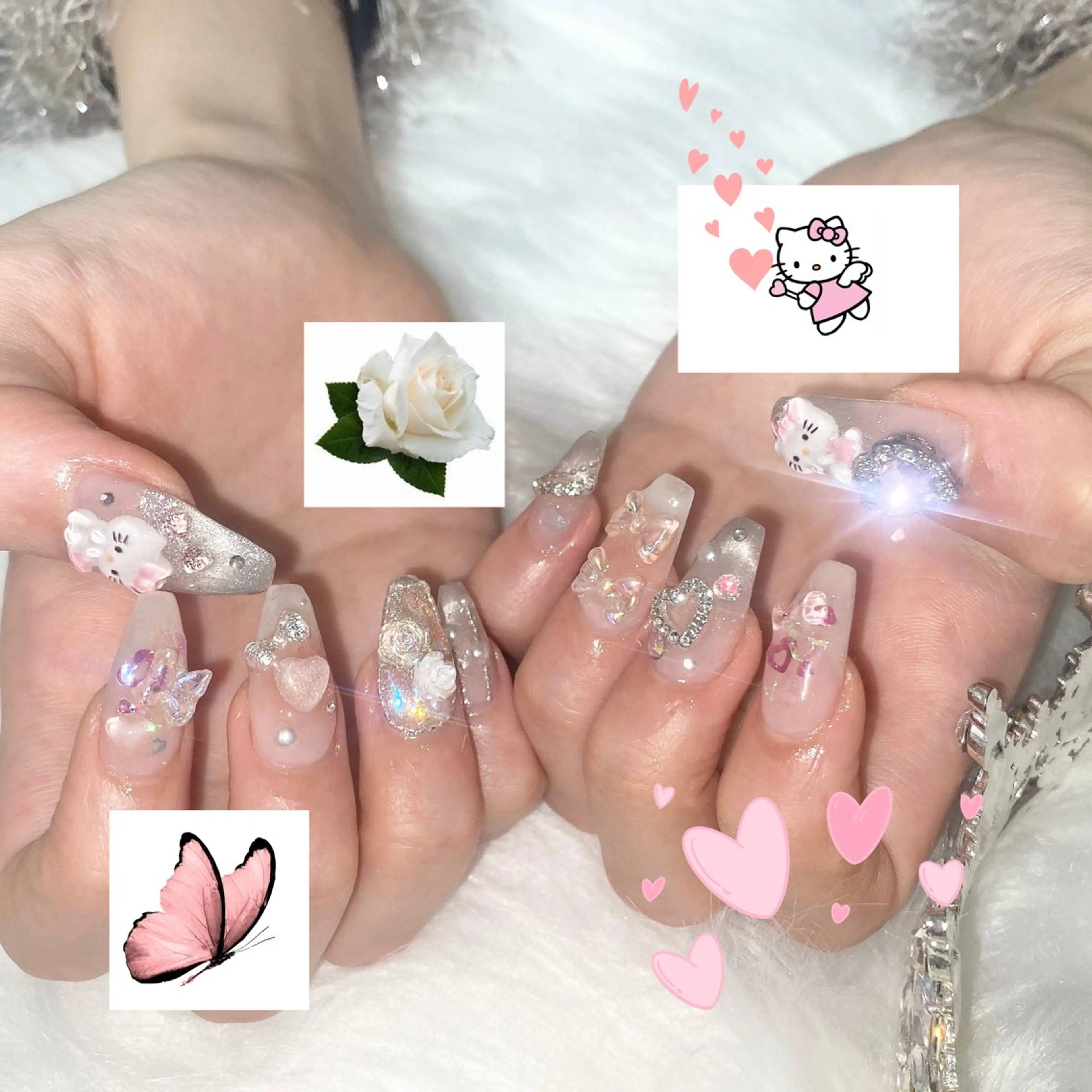 ネイル ハンドネイル ayaka ギャルネイル🎀のネイルデザイン