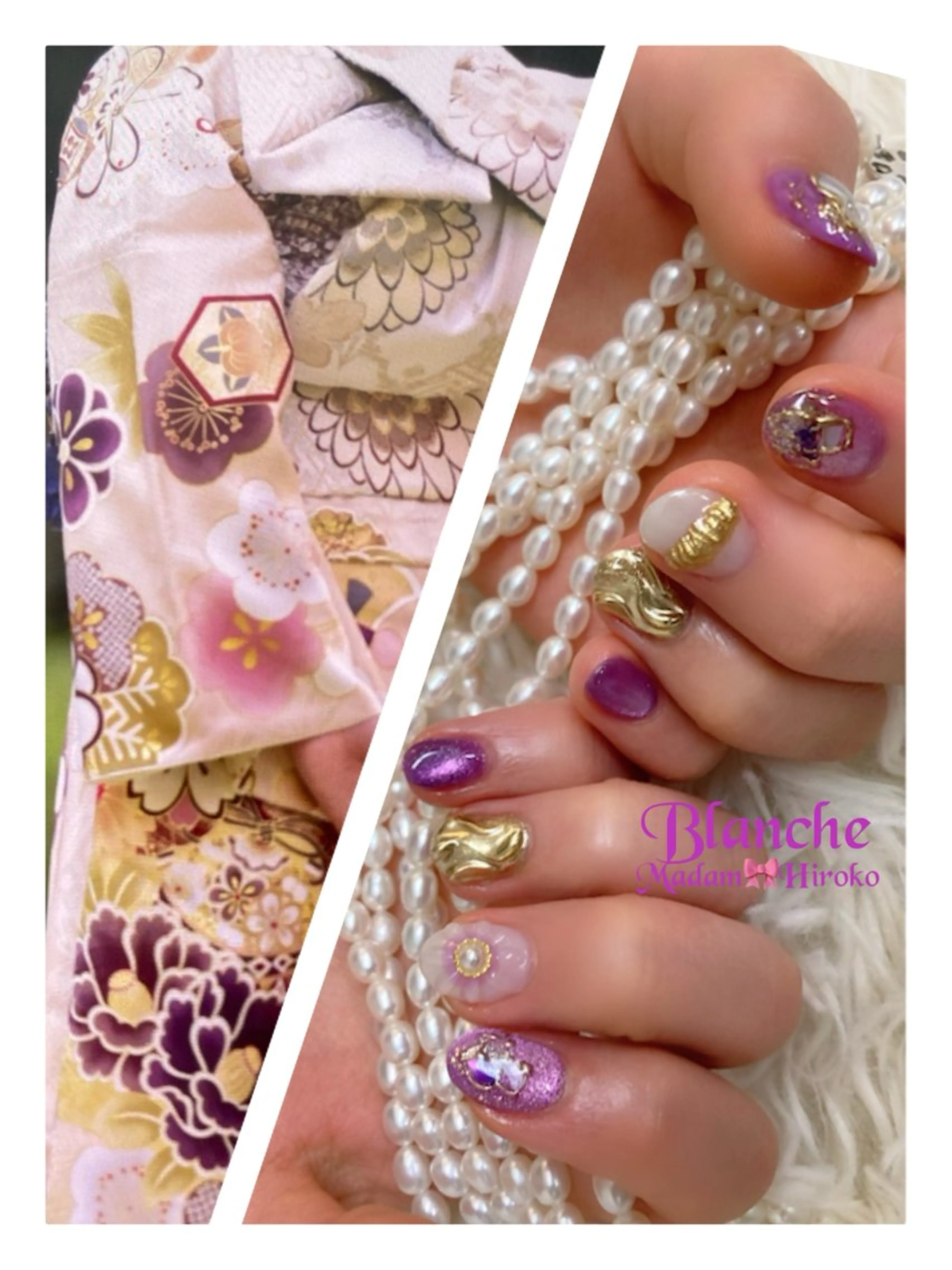 ネイル 成人式 Lianネイル 寛子Lianのネイルデザイン