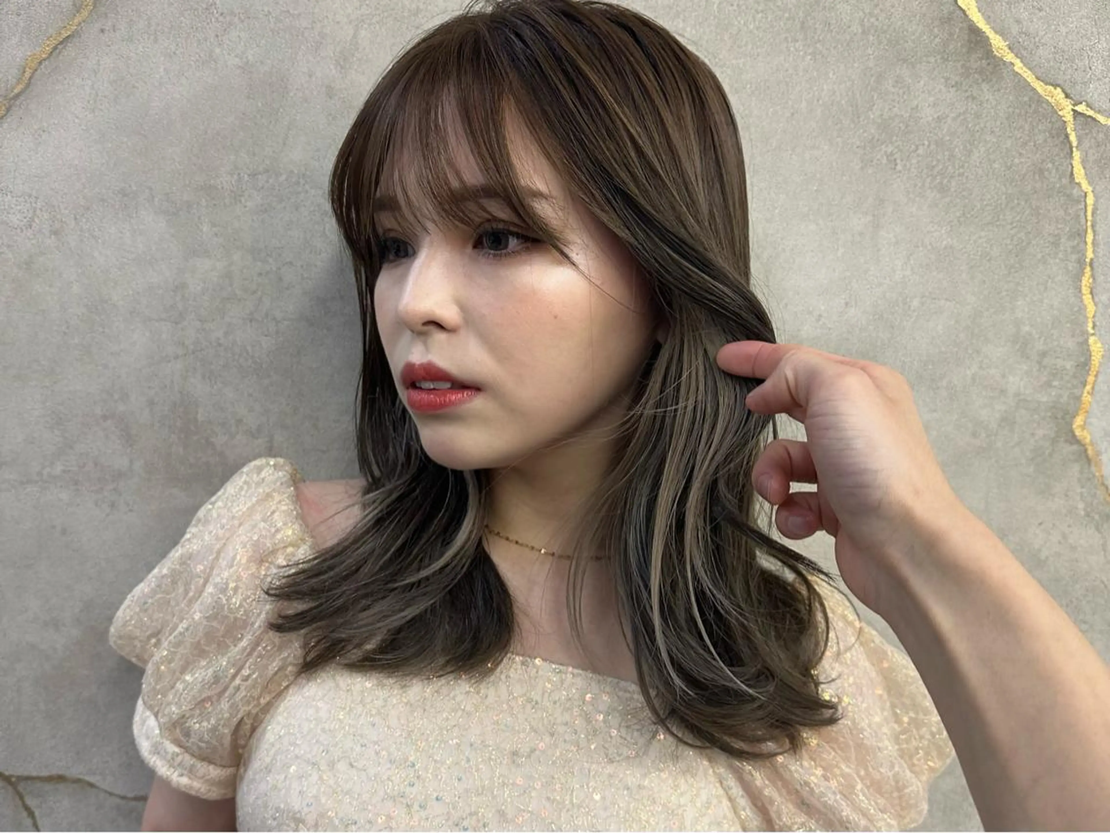 ミディアム 池袋/韓国/レイヤー 髪質改善/村上けいとのヘアスタイル
