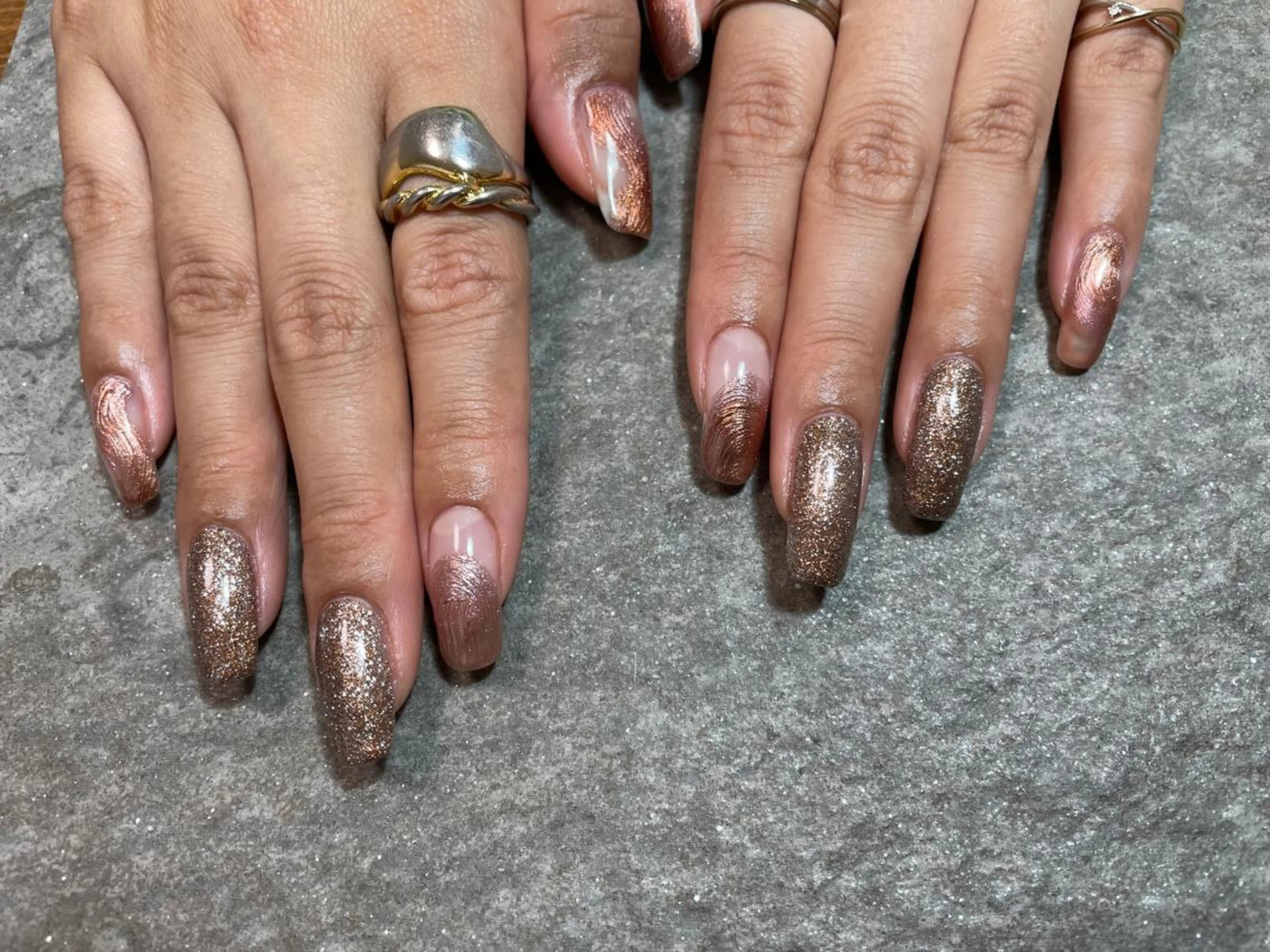 ネイル ジェルネイル ロングネイル ミラーネイル ニュアンスネイル ハンドネイル Nroom.所属・Nroom. /はるのネイルデザイン