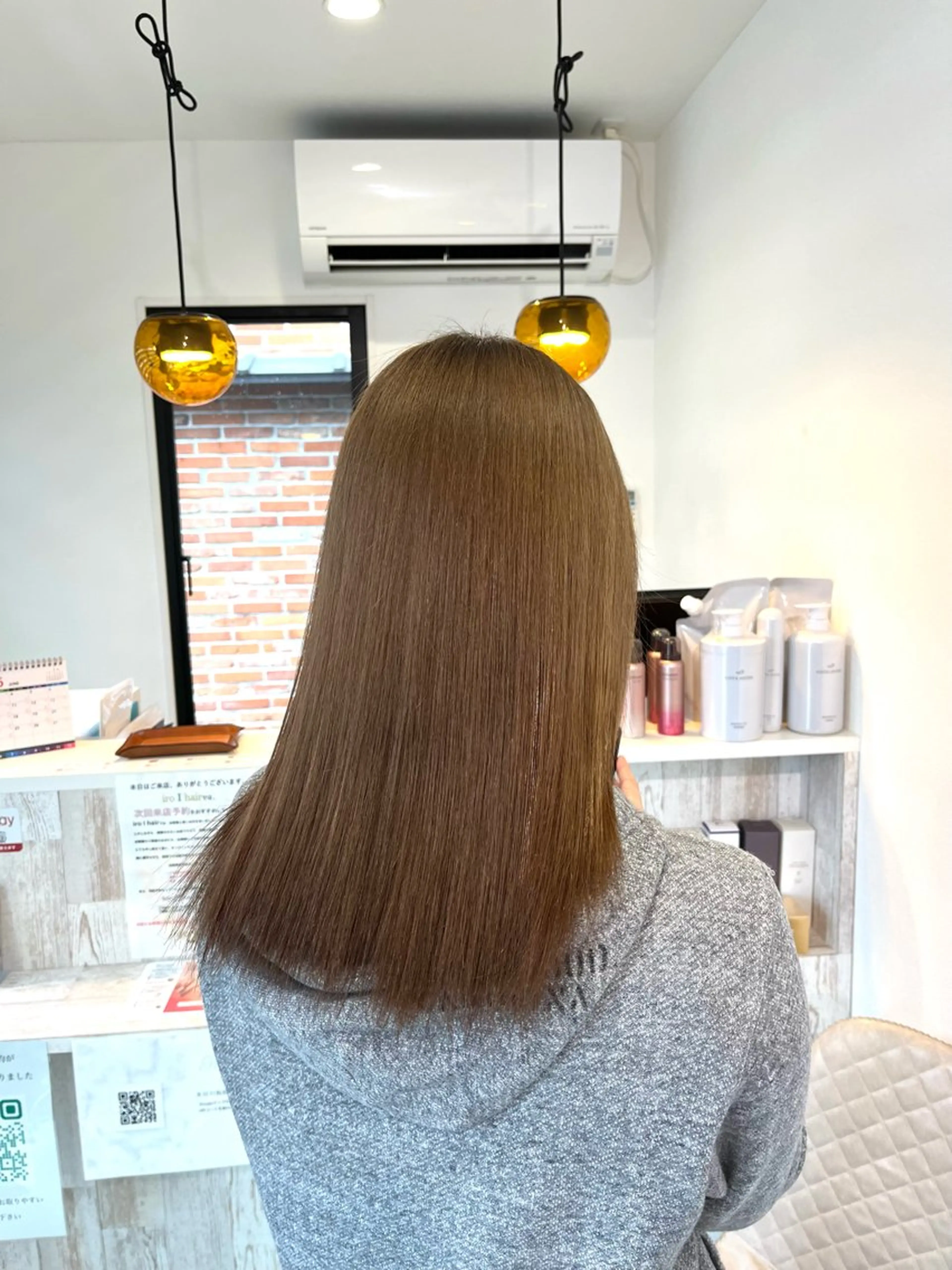 ミディアム カラー イロアイヘアー Renのヘアスタイル