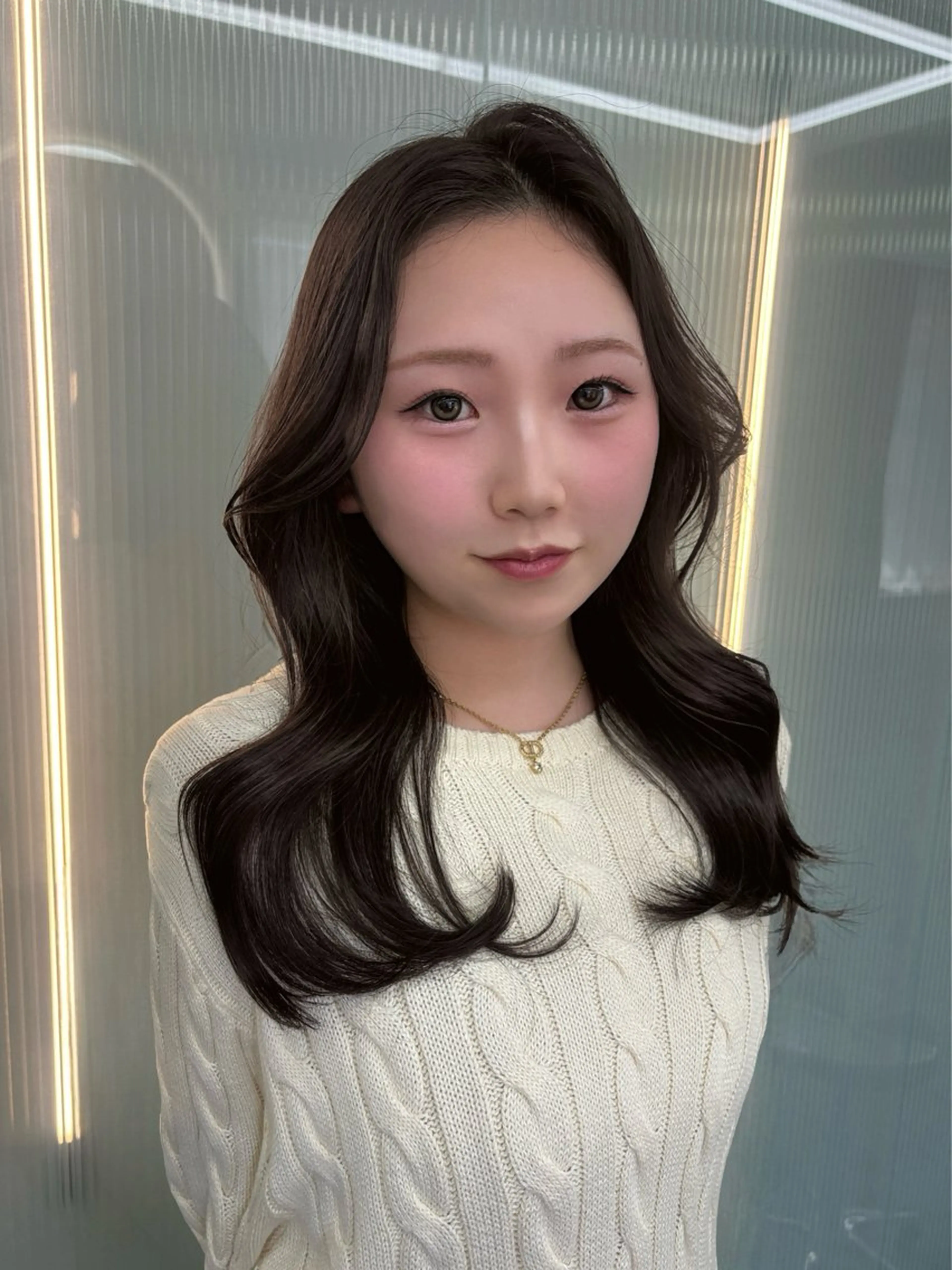 セミロング 楠田 美空のヘアスタイル