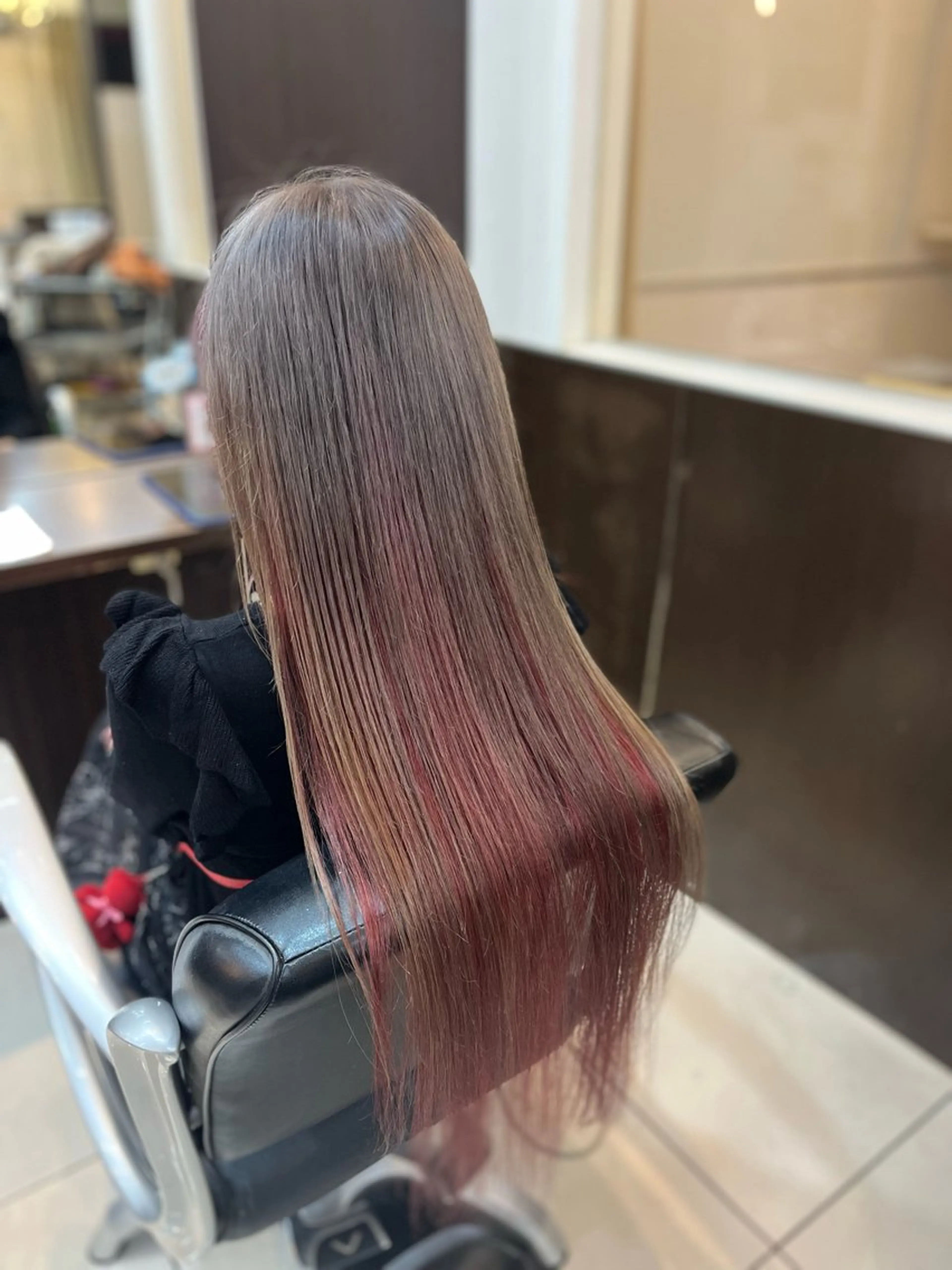 ロング カラー ベージュカラー ピンクカラー STREAM HAIR所属・🍒 SANA🍒のヘアスタイル