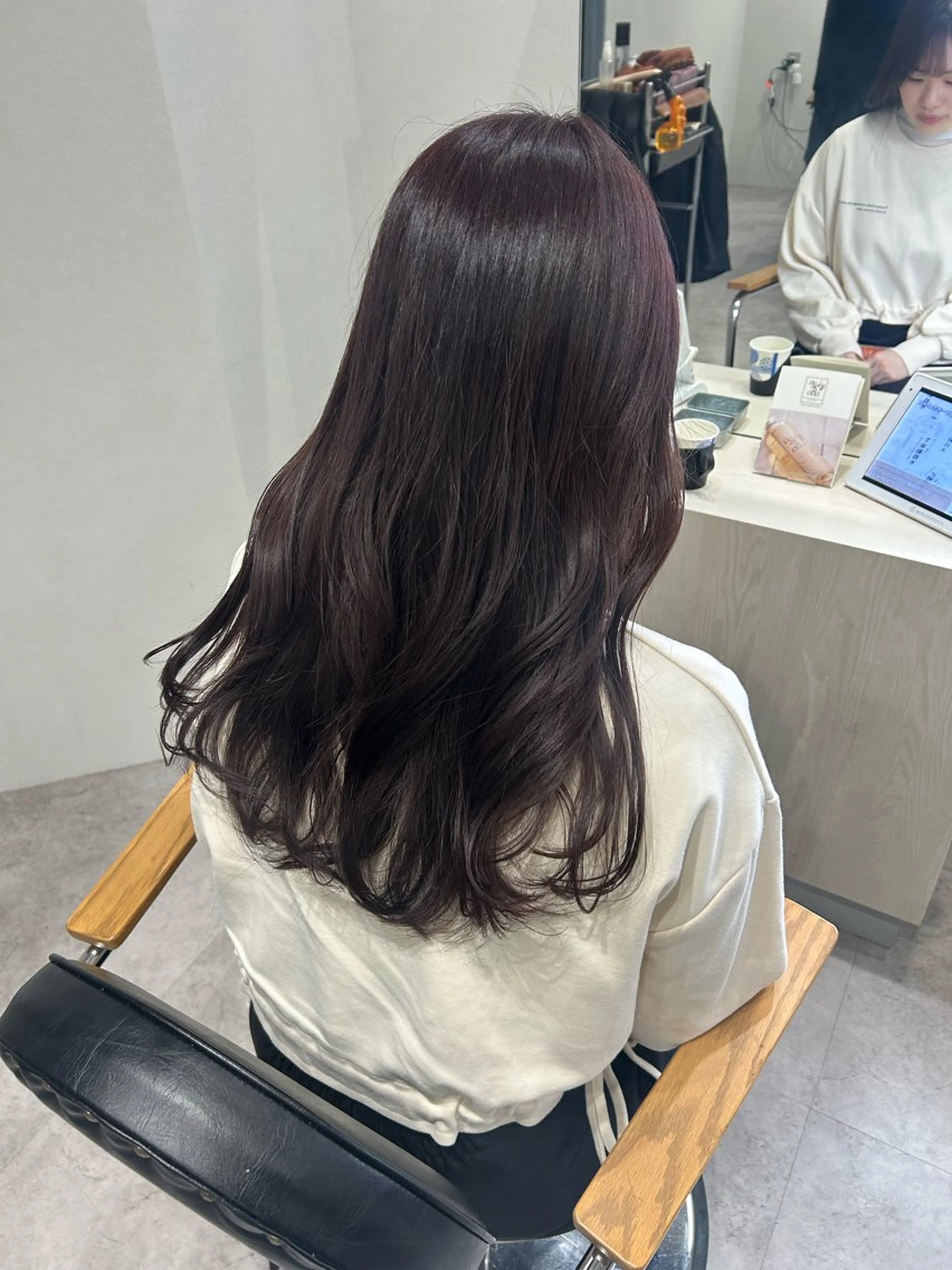 セミロング カラー ヘアアレンジ ラベンダーカラー ヘアカラー ボブ /ニュアンス/ satomi🧸💖のヘアスタイル