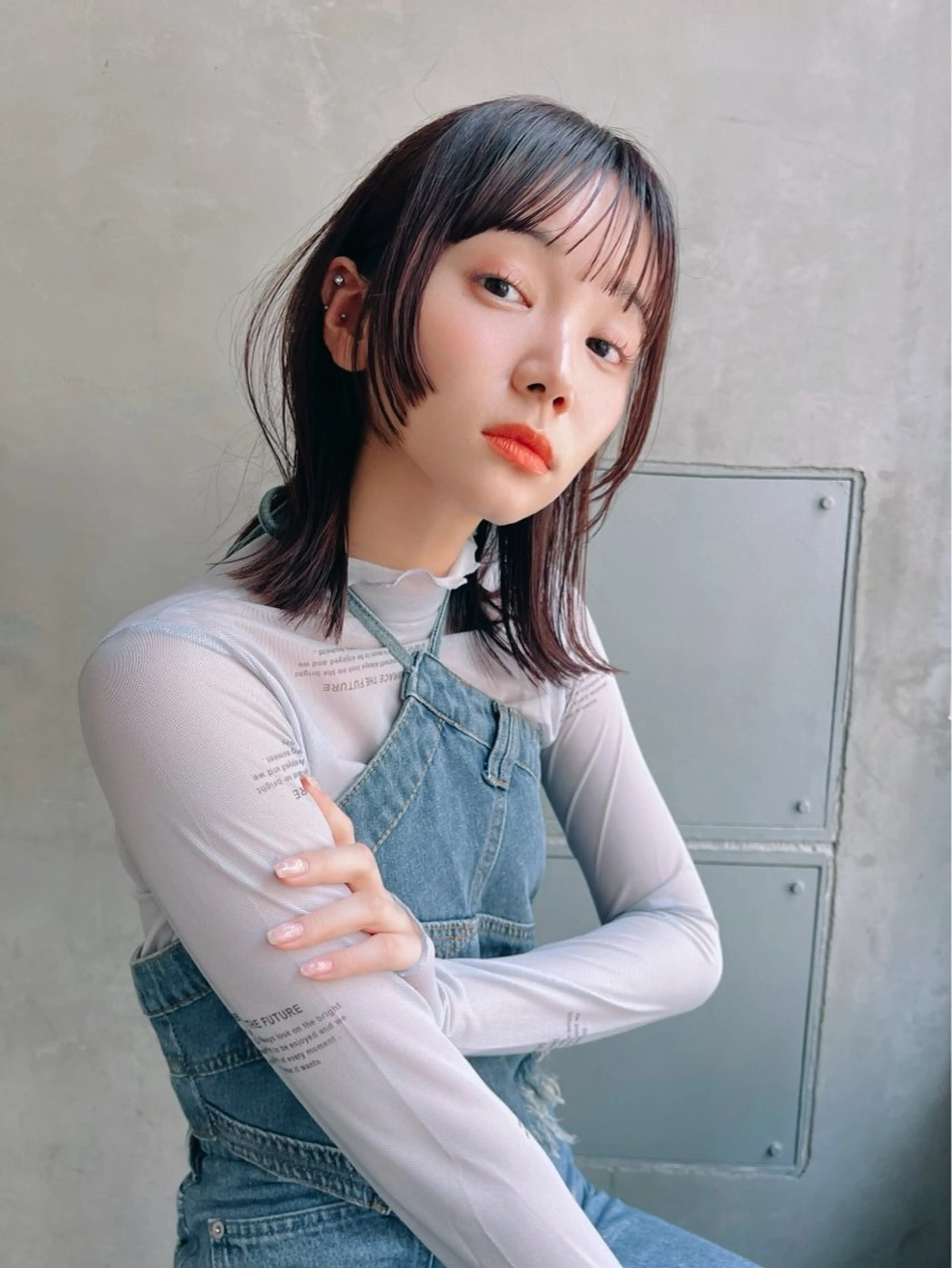 ミディアム カラー Ameri所属・艶髪/韓国ヘア🎀 Kanon︎︎⁺.のヘアスタイル