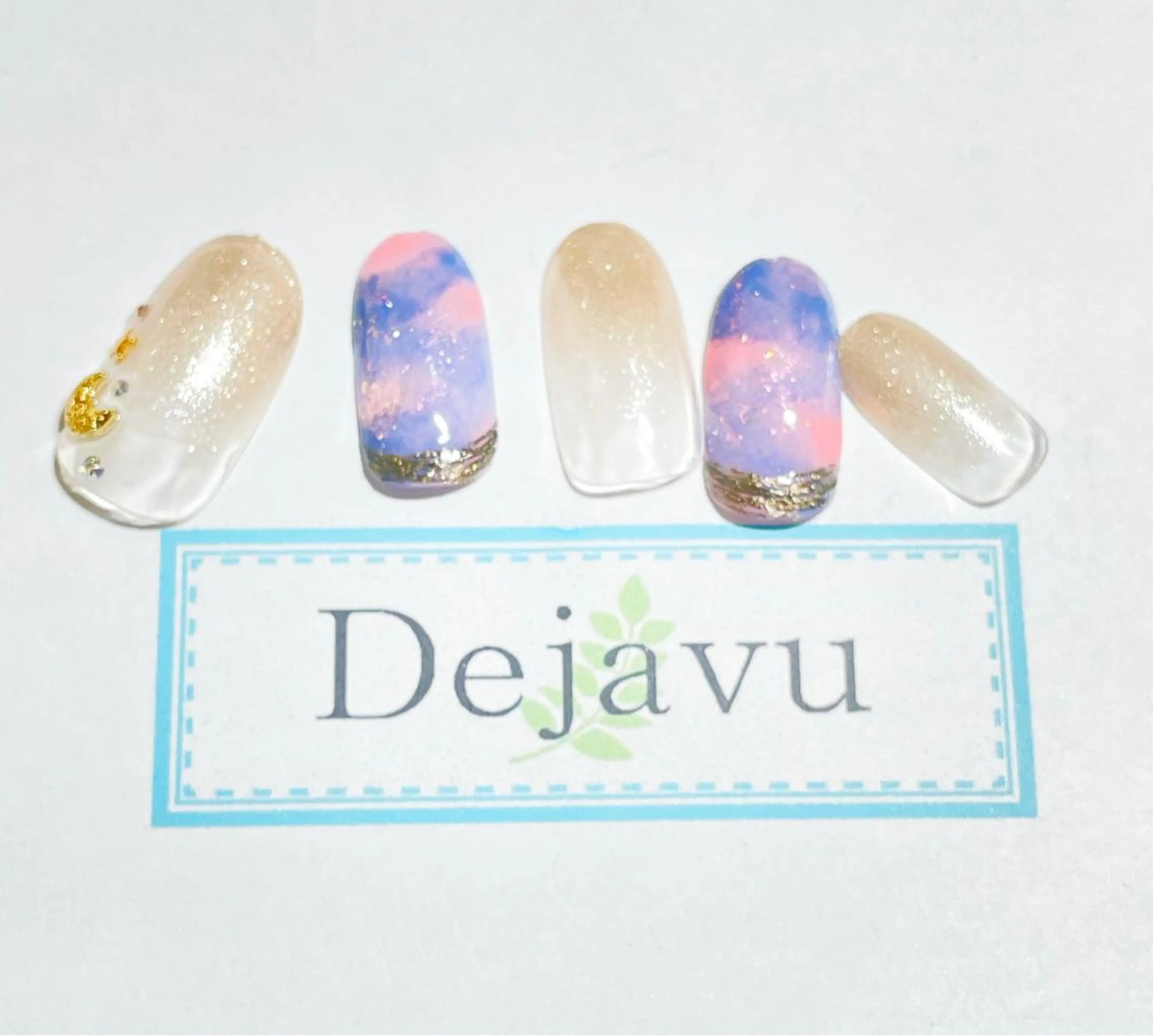 ネイル アートネイル ジェルネイル ハンドネイル Nail salon Dejavu 🌿のネイルデザイン