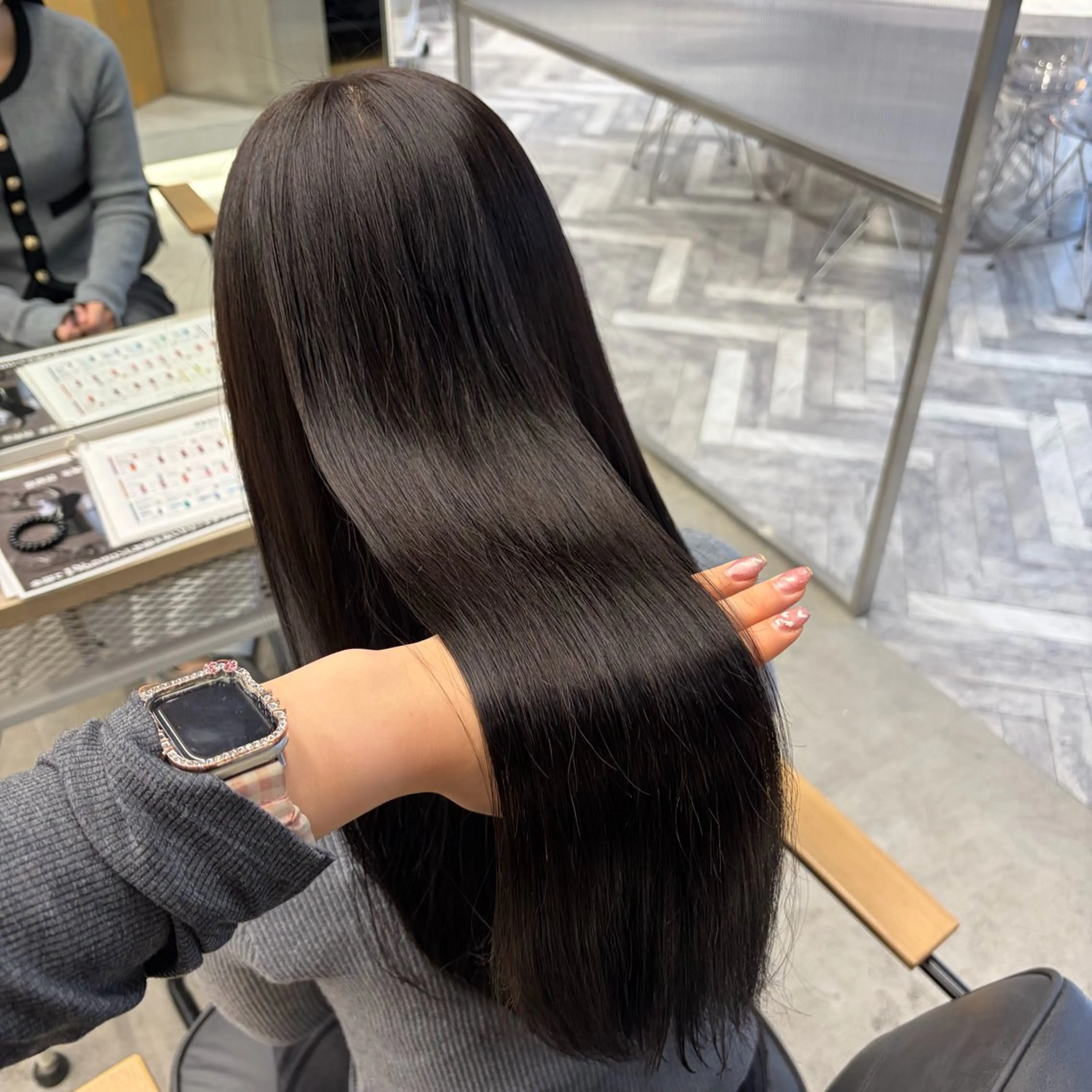 ロング トリートメント ななみ.⋆𝜗𝜚 暖色艶カラー/まつパのヘアスタイル