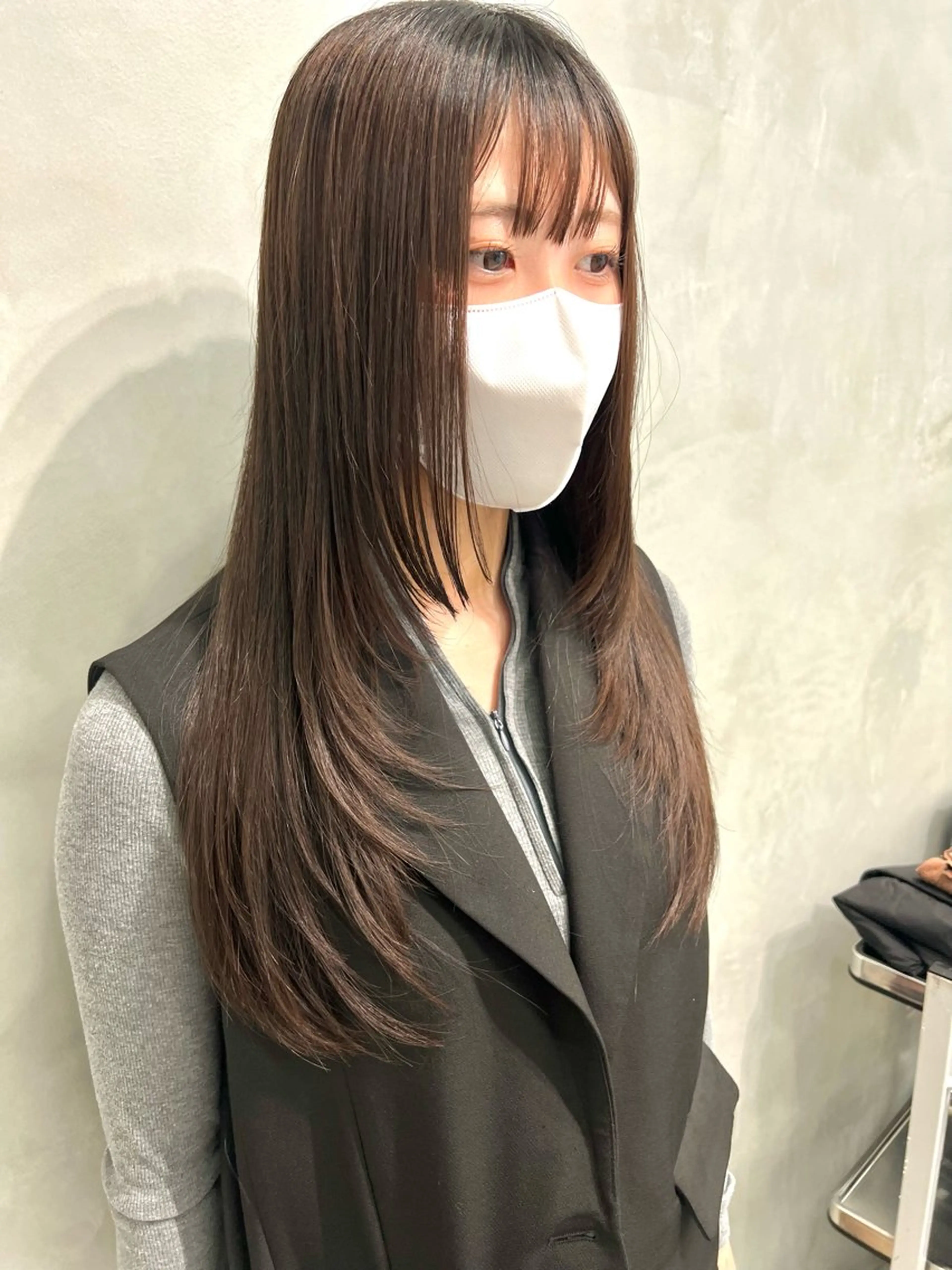 ロング レイヤーカット 中村 彩夏のヘアスタイル