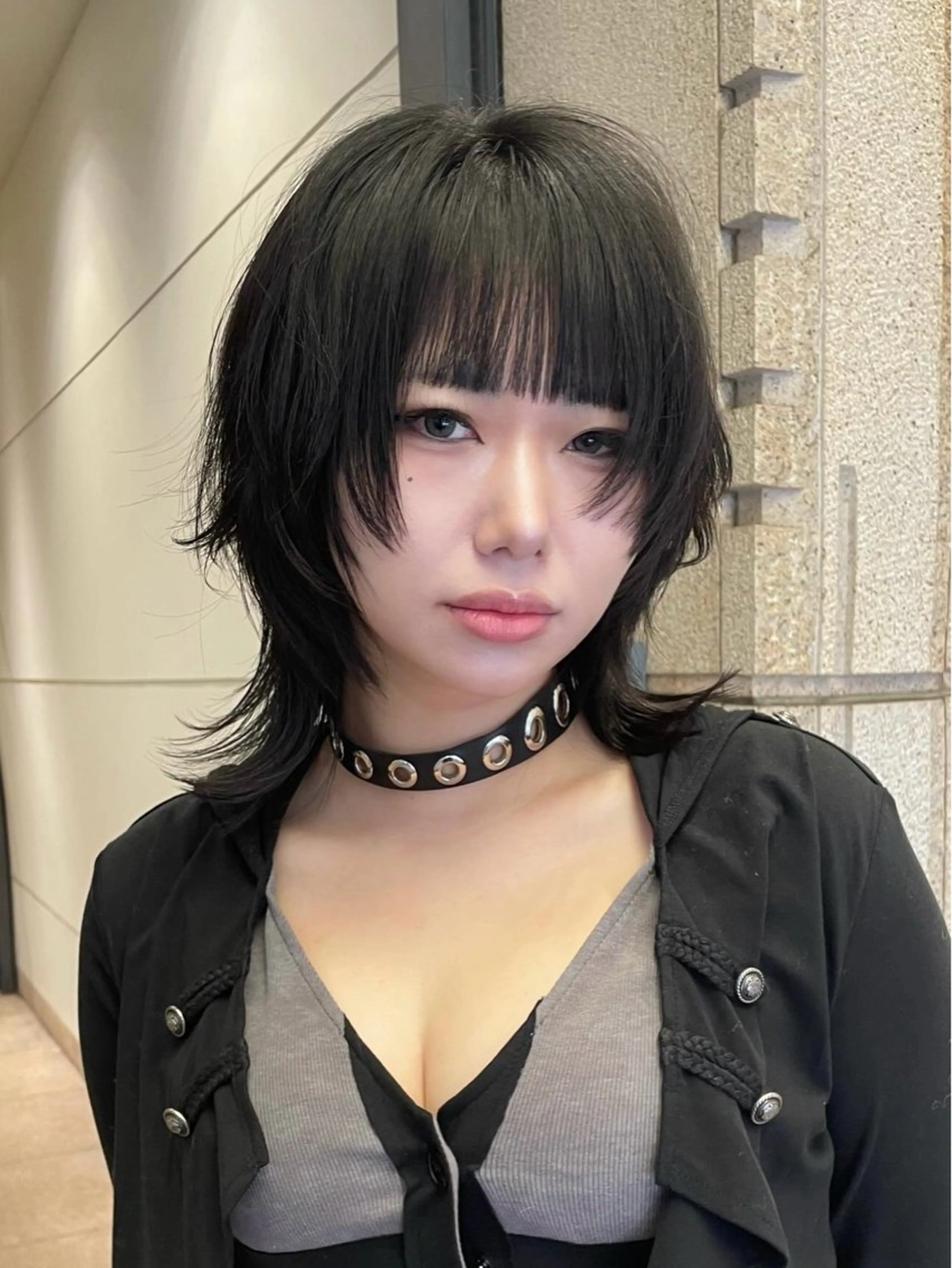 ミディアム カット フジヤ サイタのヘアスタイル