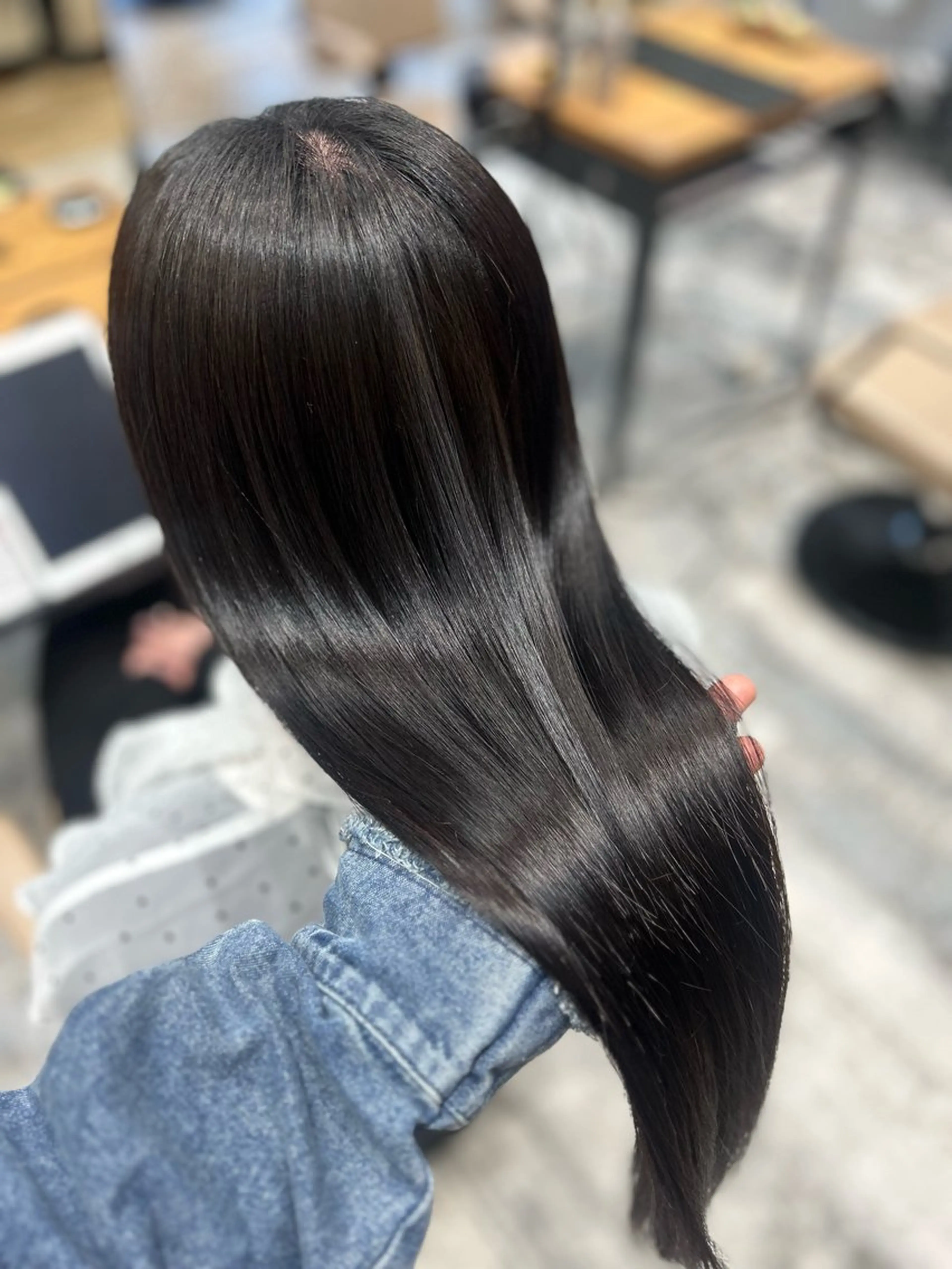 ロング 縮毛矯正 新宿/カラー 🫧祝迫愛艶のヘアスタイル