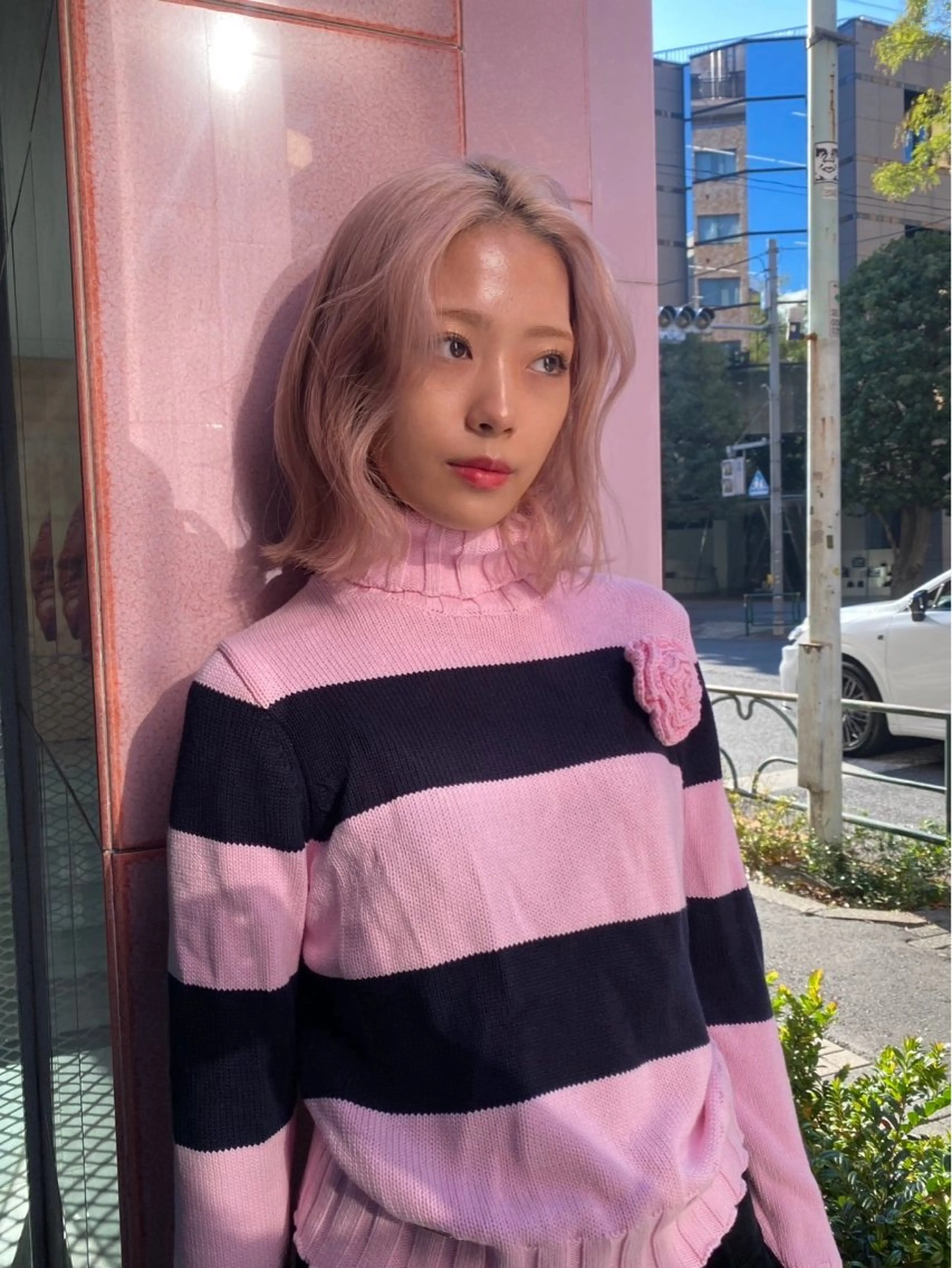 ミディアム ヘアカラー saku 🎀🫧のヘアスタイル