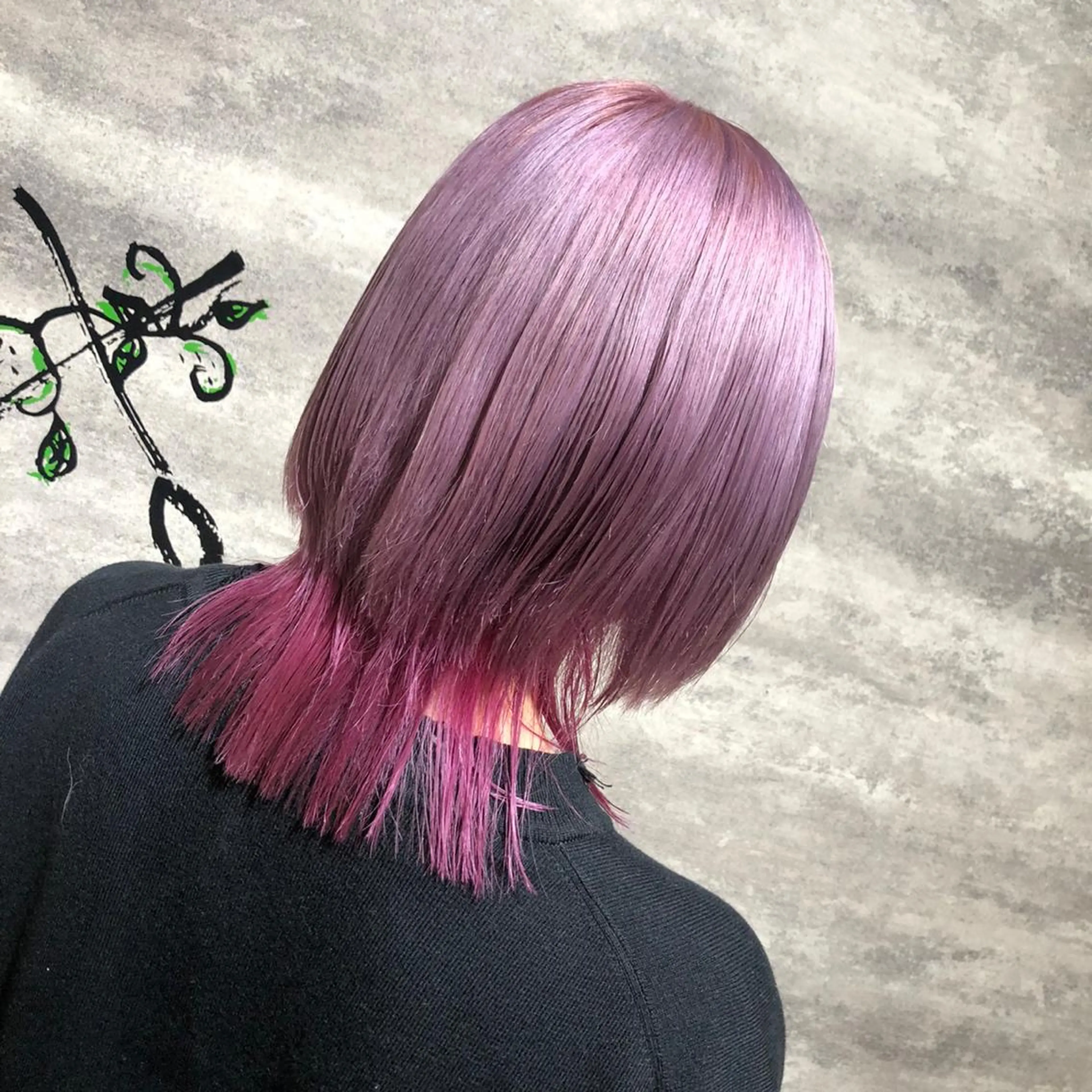 ミディアム カラー ラベンダーカラー ピンクカラー 🫟Blanco🫟 Color&Careのヘアスタイル