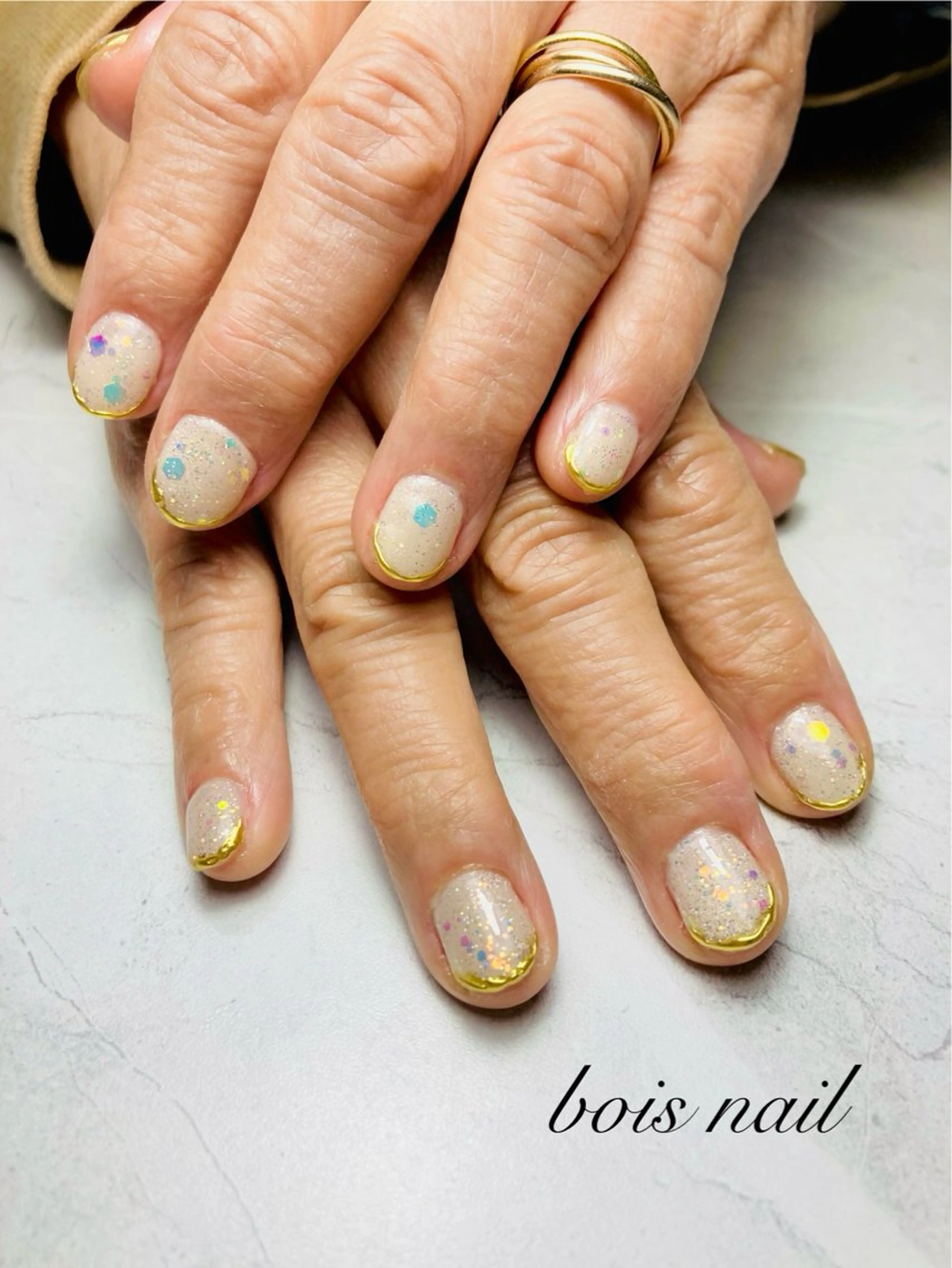 ネイル ニュアンスネイル bois nail ボワネイル北巽のネイルデザイン