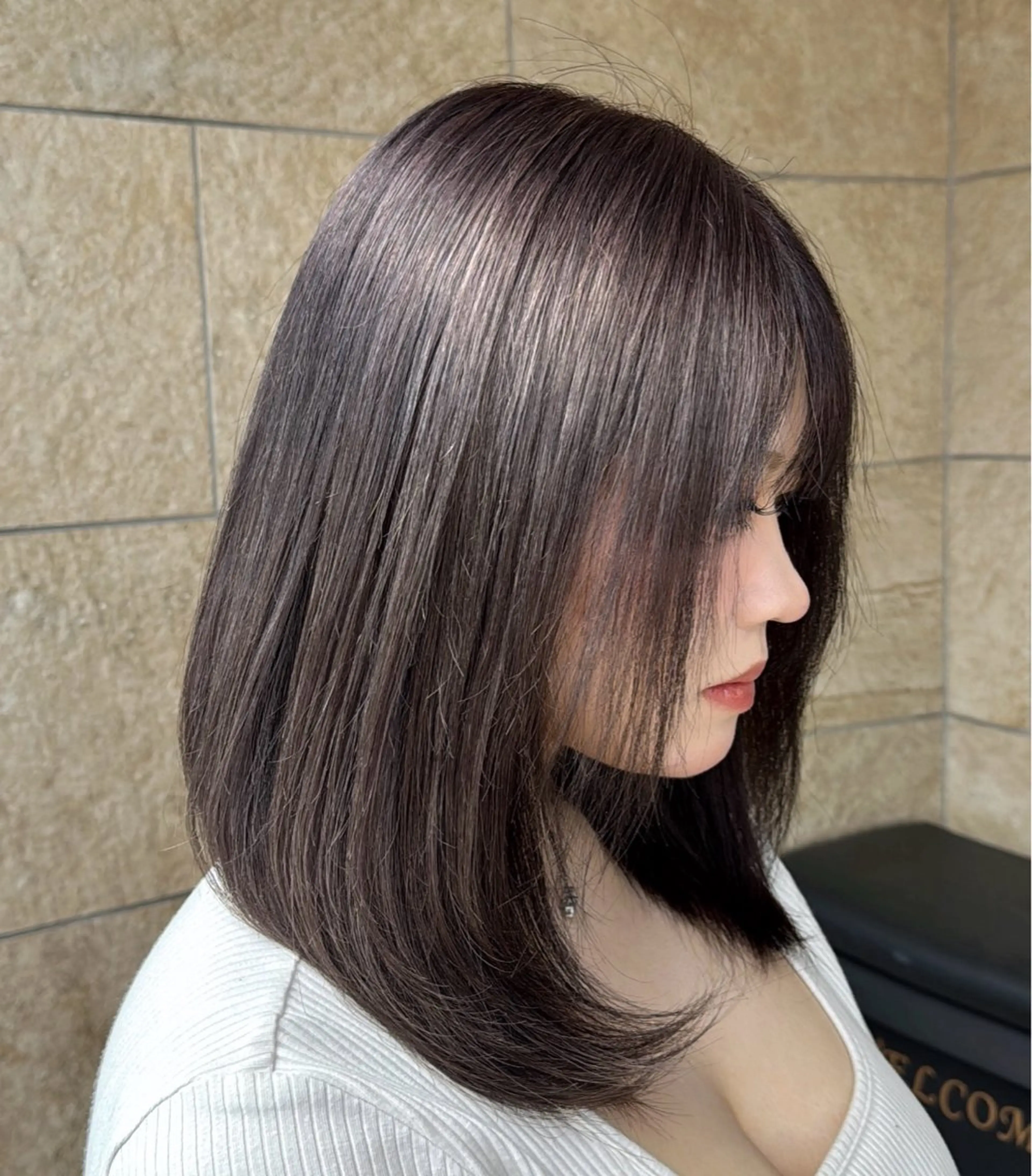 セミロング 赤木 雅のヘアスタイル