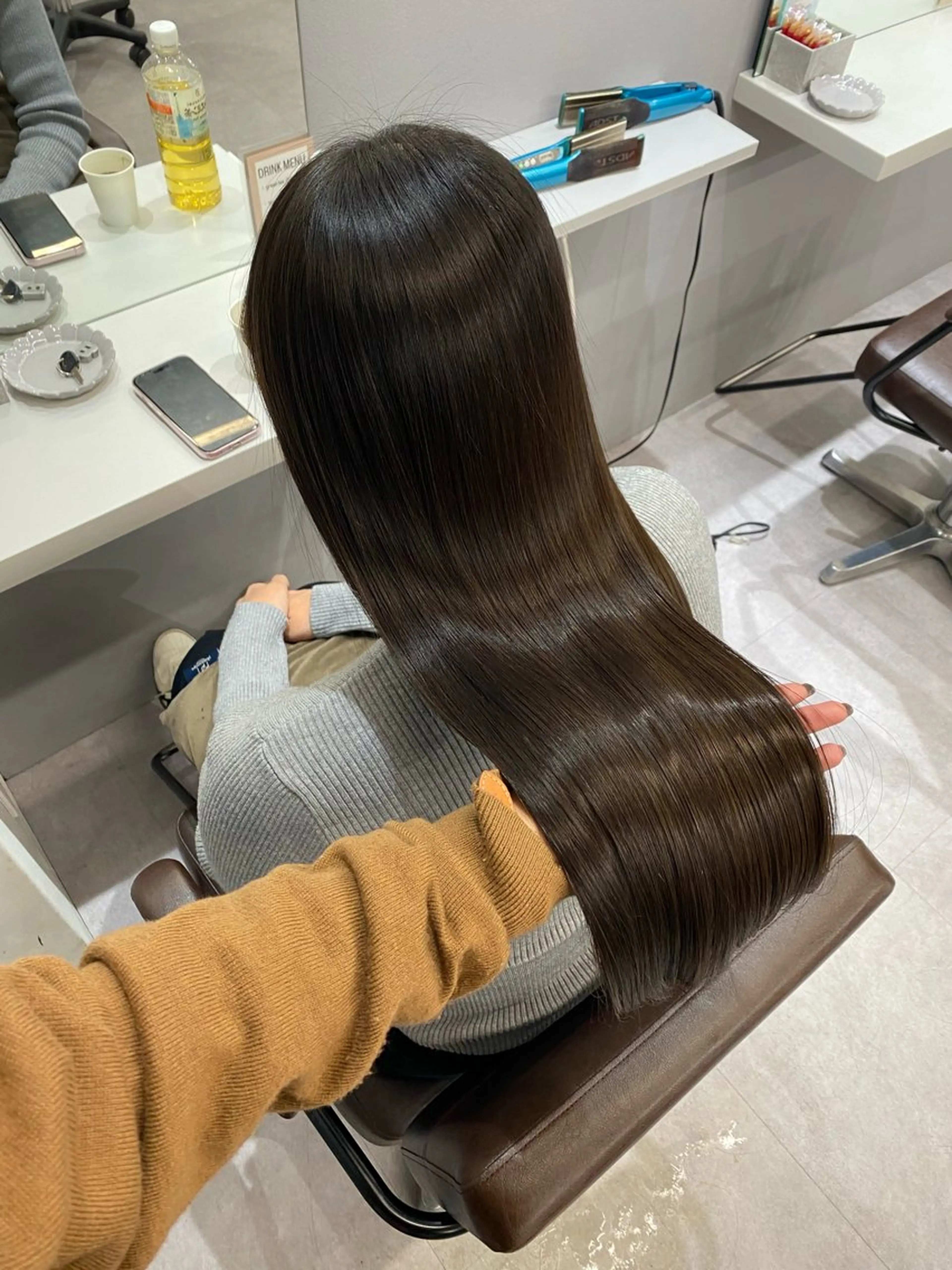 ロング 艶髪/縮毛矯正/ Core mikuaのヘアスタイル