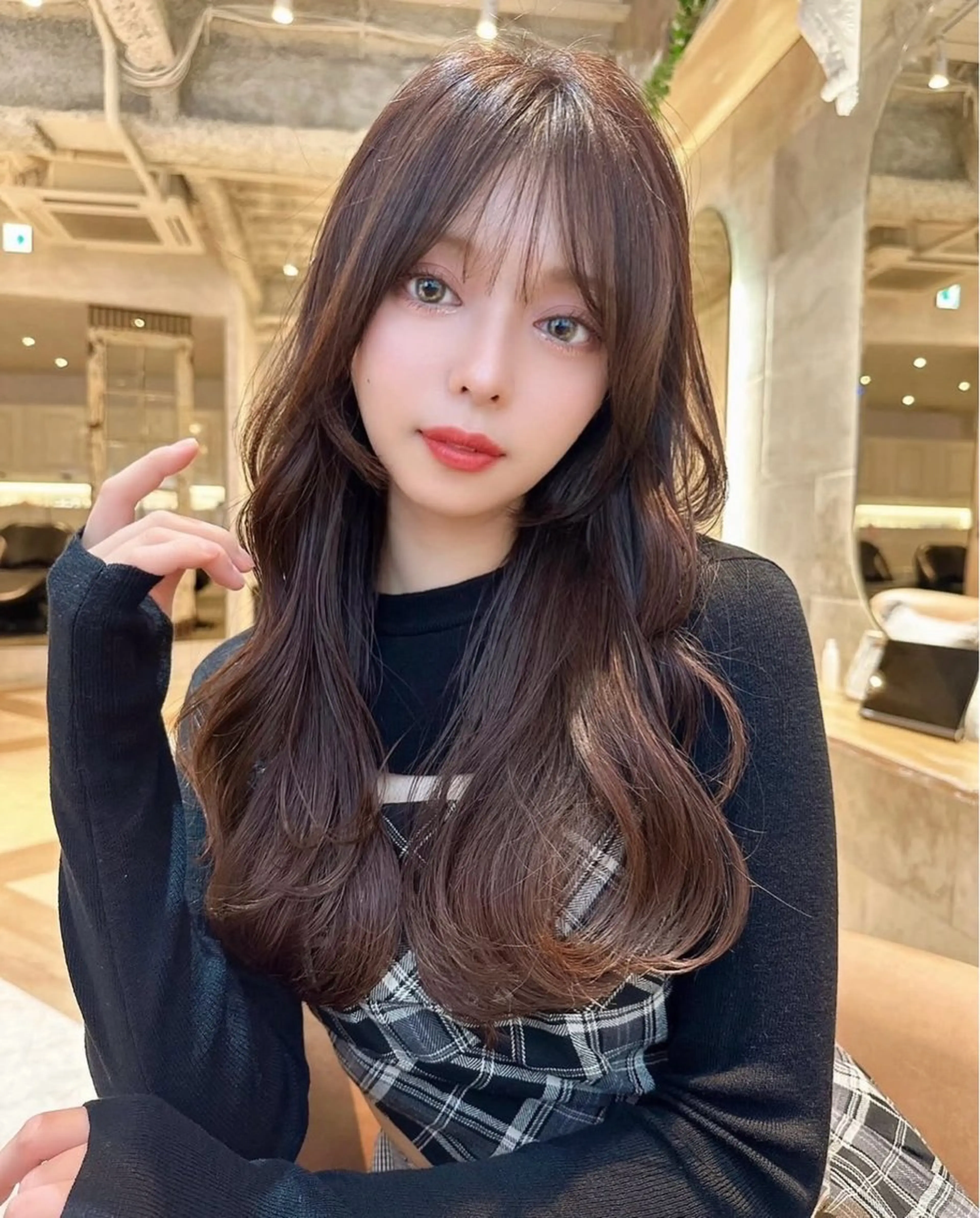 ロング MASHU韓国ヘア/ レイヤー/透明感カラのヘアスタイル