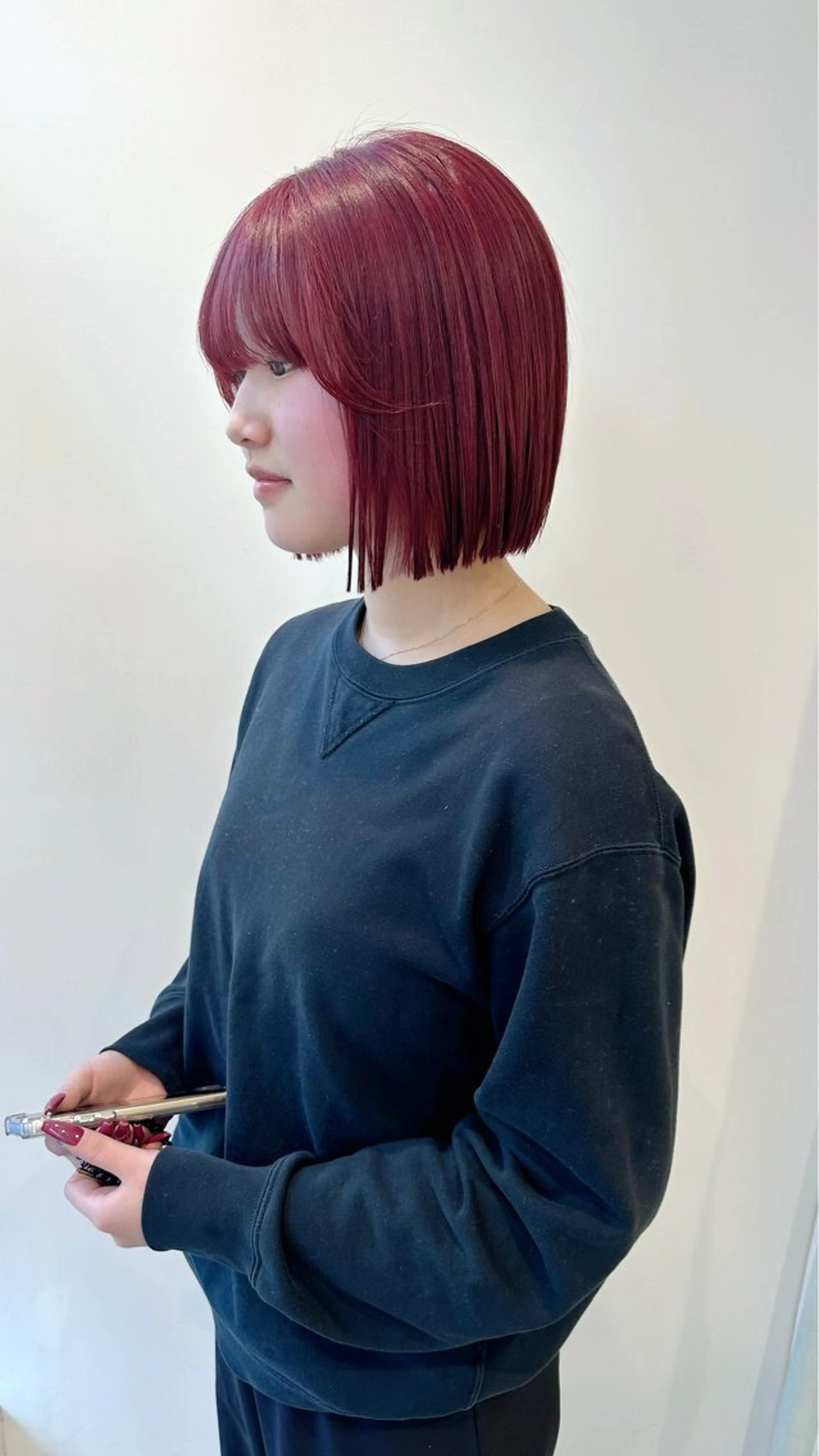 ショート ボブ カット トリートメント 小顔レイヤー/ ベージュ🤍Rieのヘアスタイル