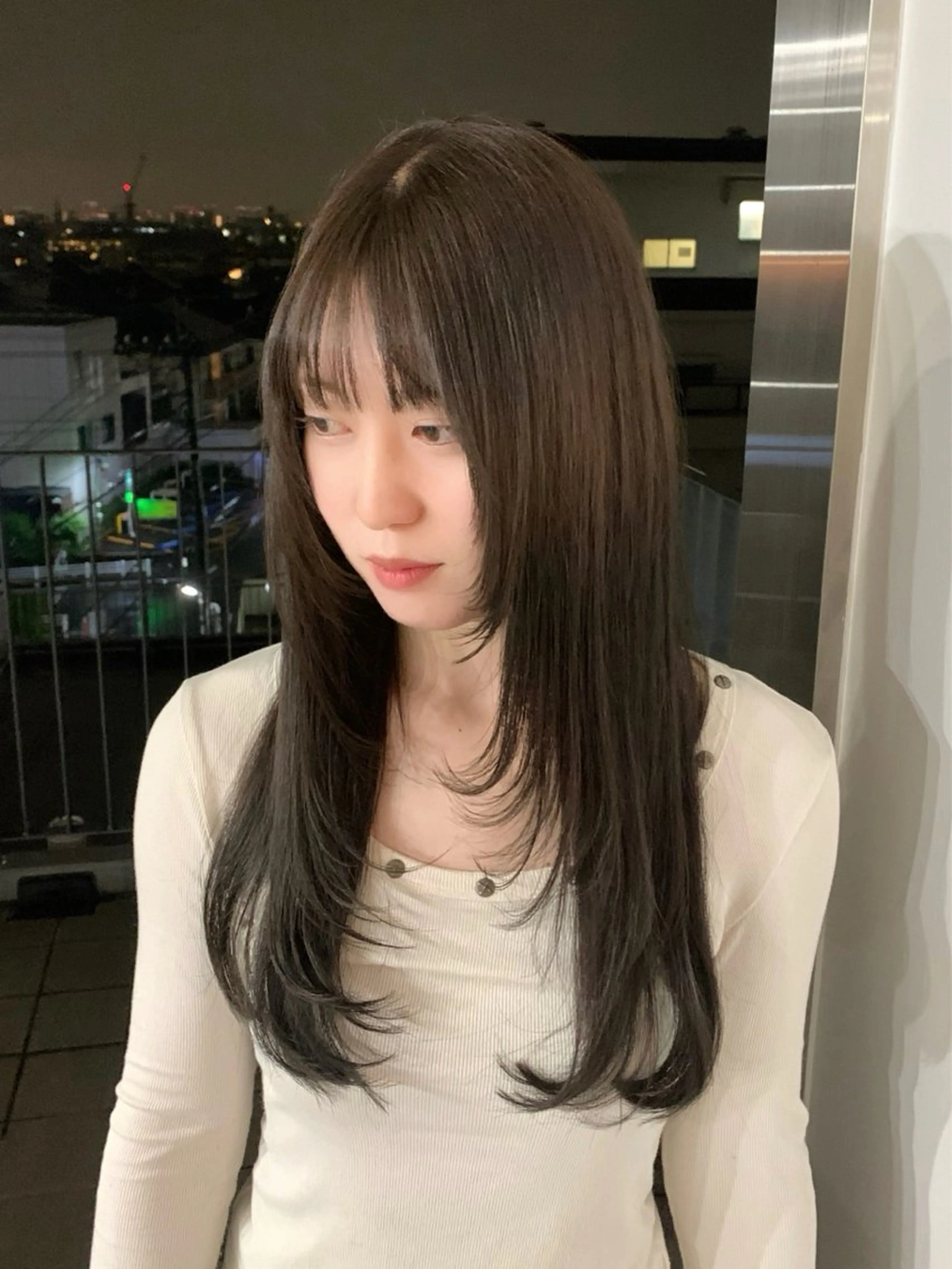 ロング 無料カットモデル募集 岡千尋のヘアスタイル