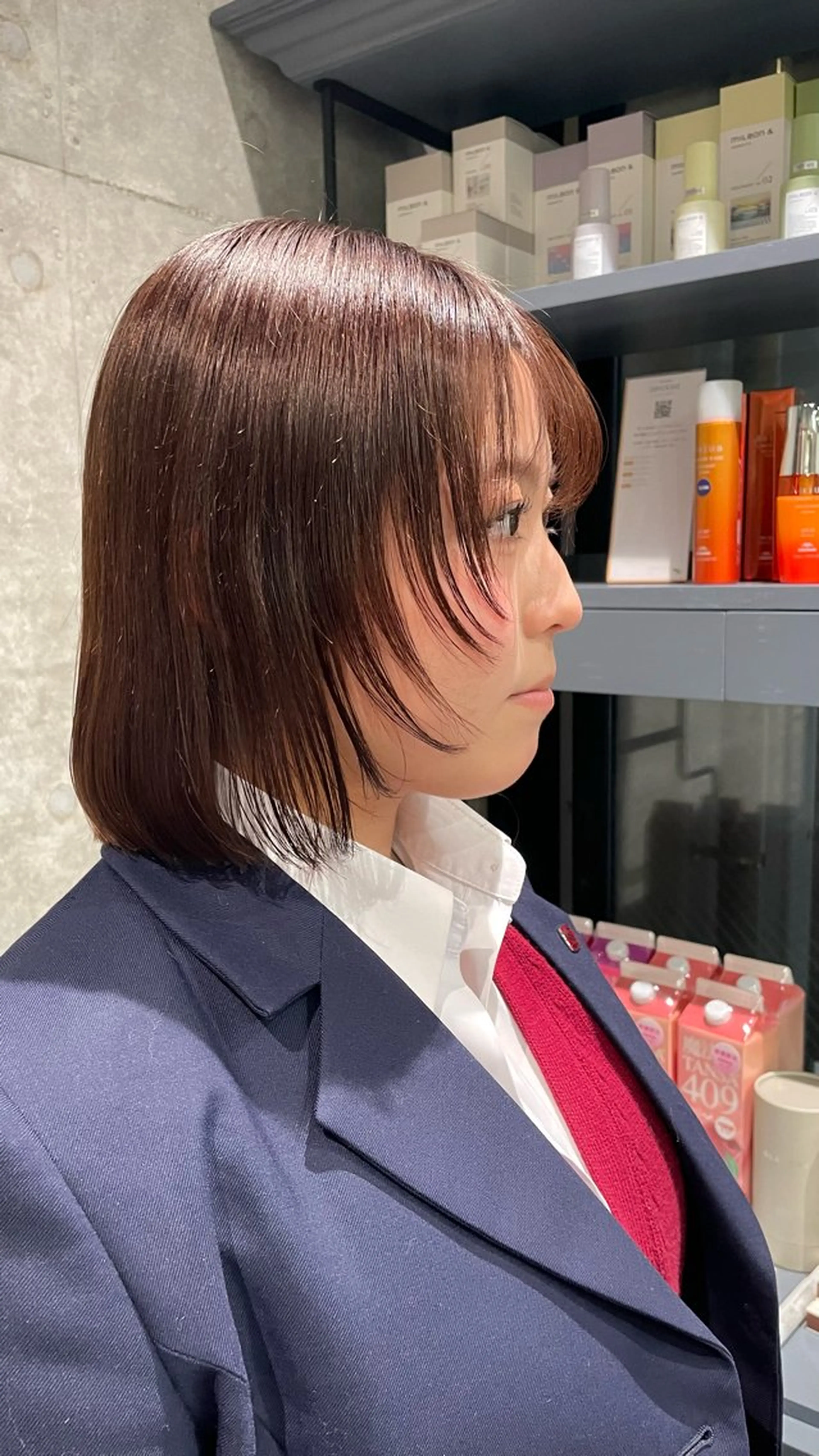 ミディアム ボブカット/艶カラー /Harukaのヘアスタイル