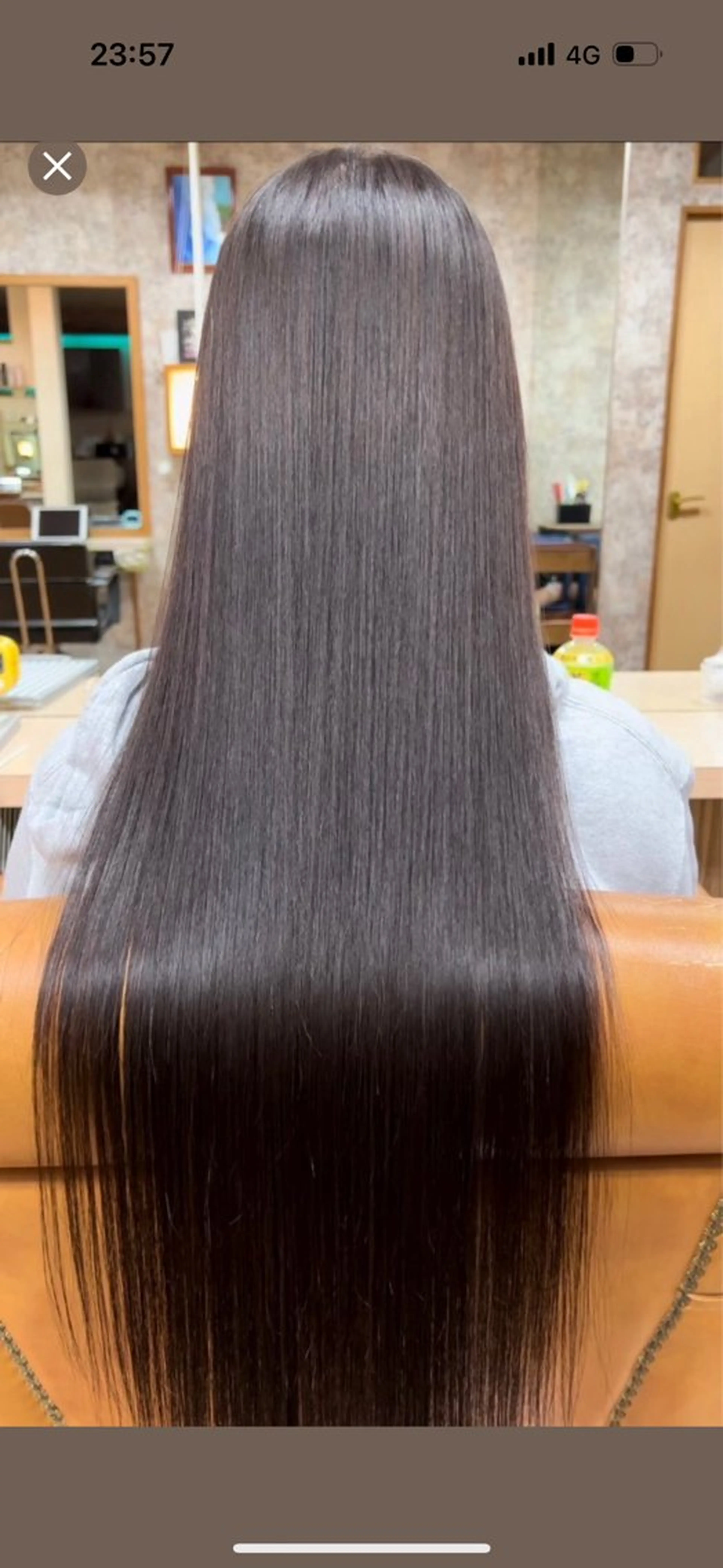 セミロング 縮毛矯正 ウエチ シオミ 金沢文庫のヘアスタイル