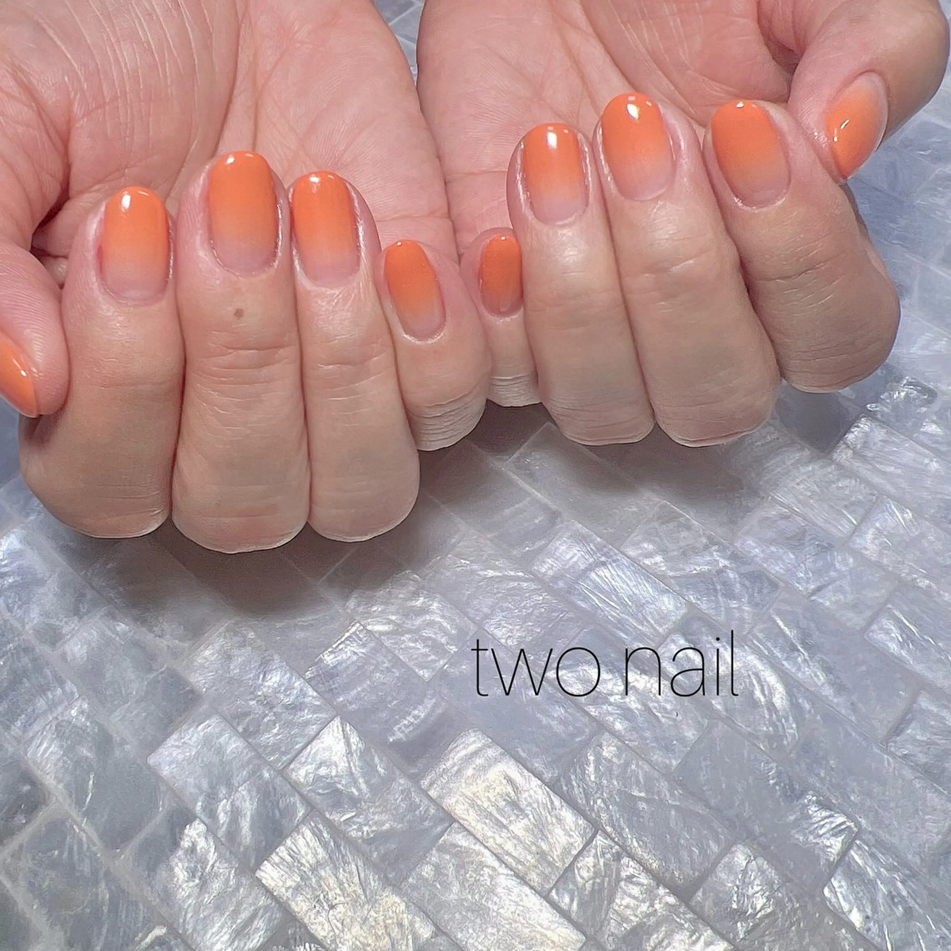 ネイル ネイルチップ ホワイト ハンドネイル two nailのネイルデザイン