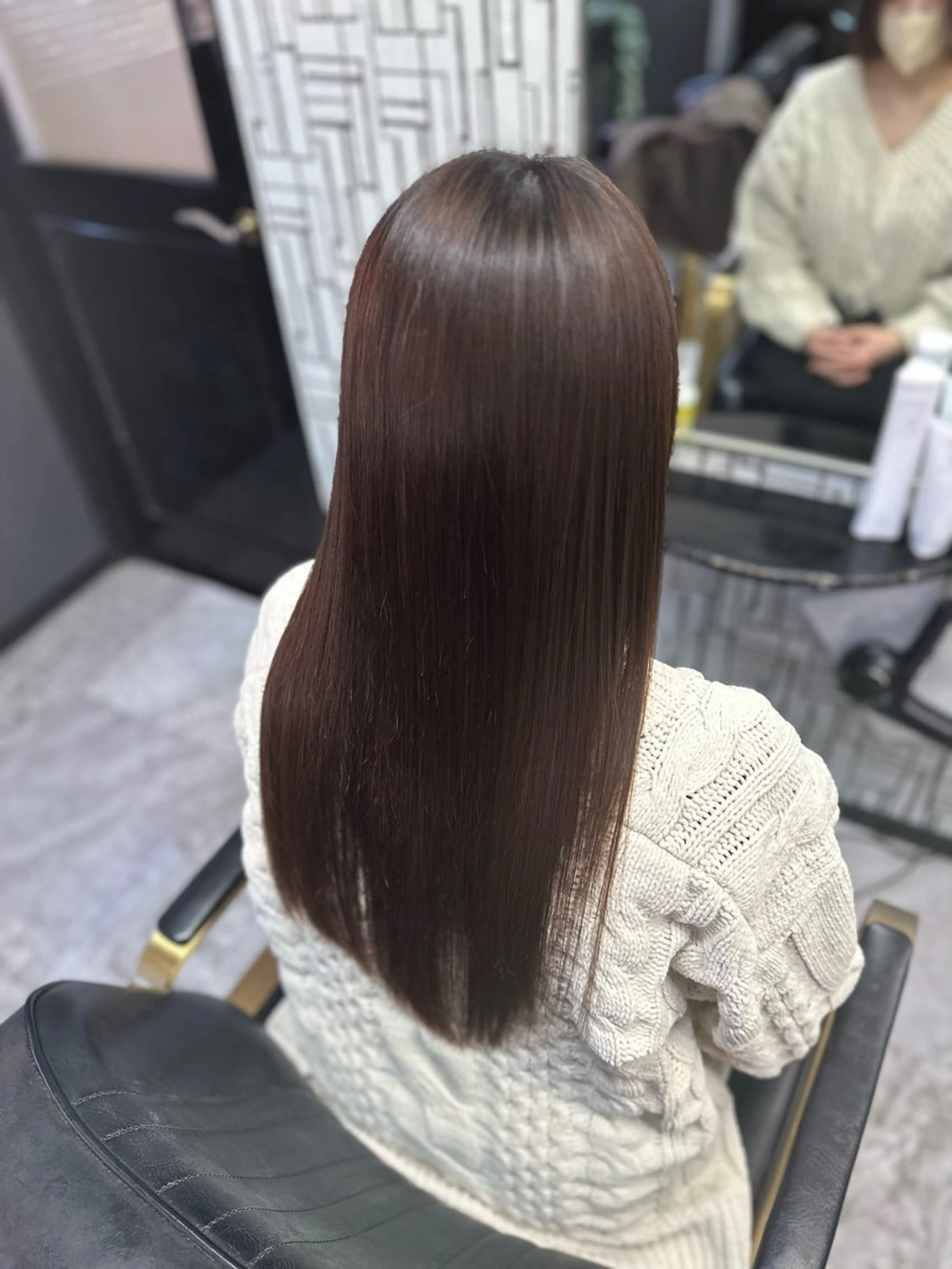 ロング 縮毛矯正 北村 理奈のヘアスタイル