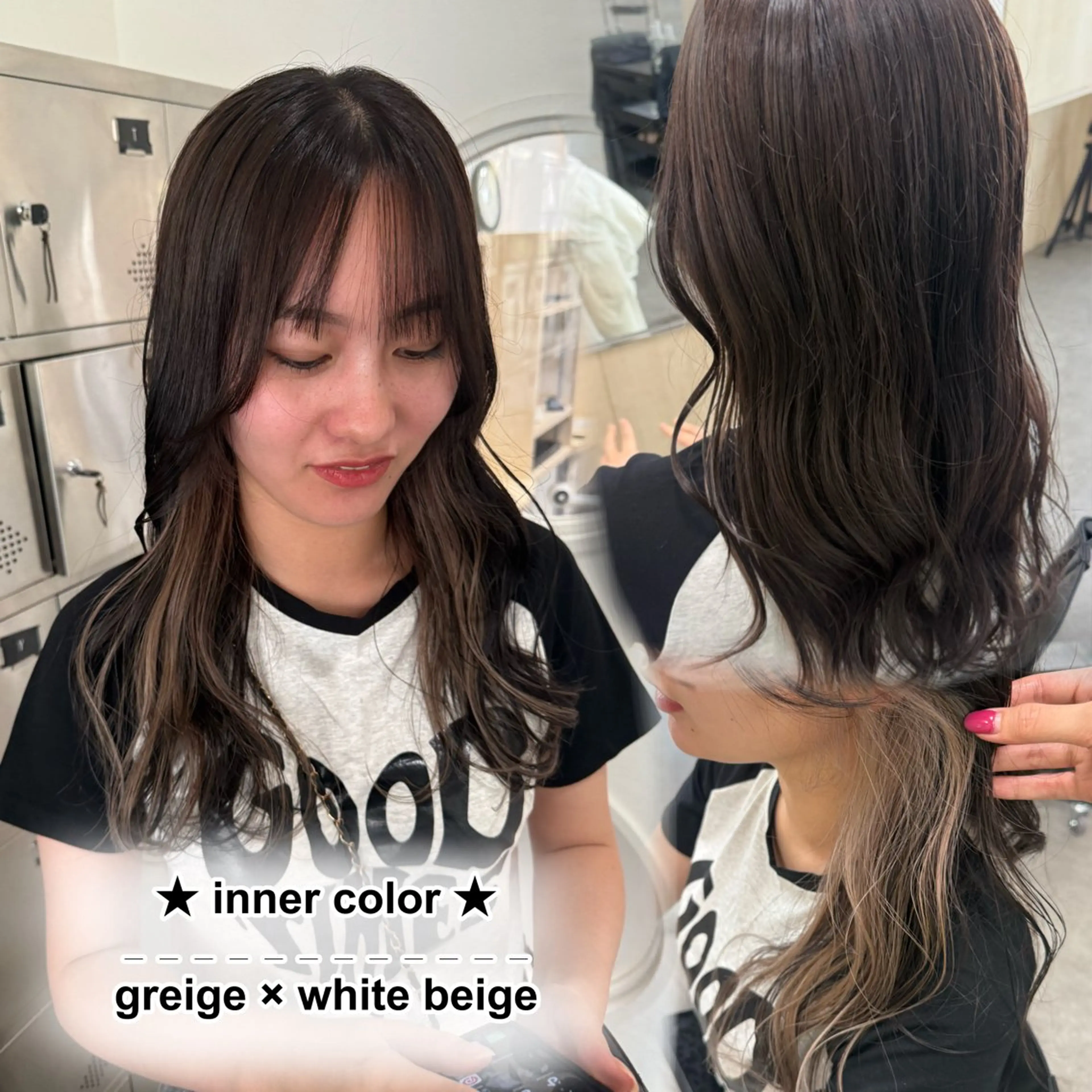 カラー rua.／ W color⛓🖤のヘアスタイル