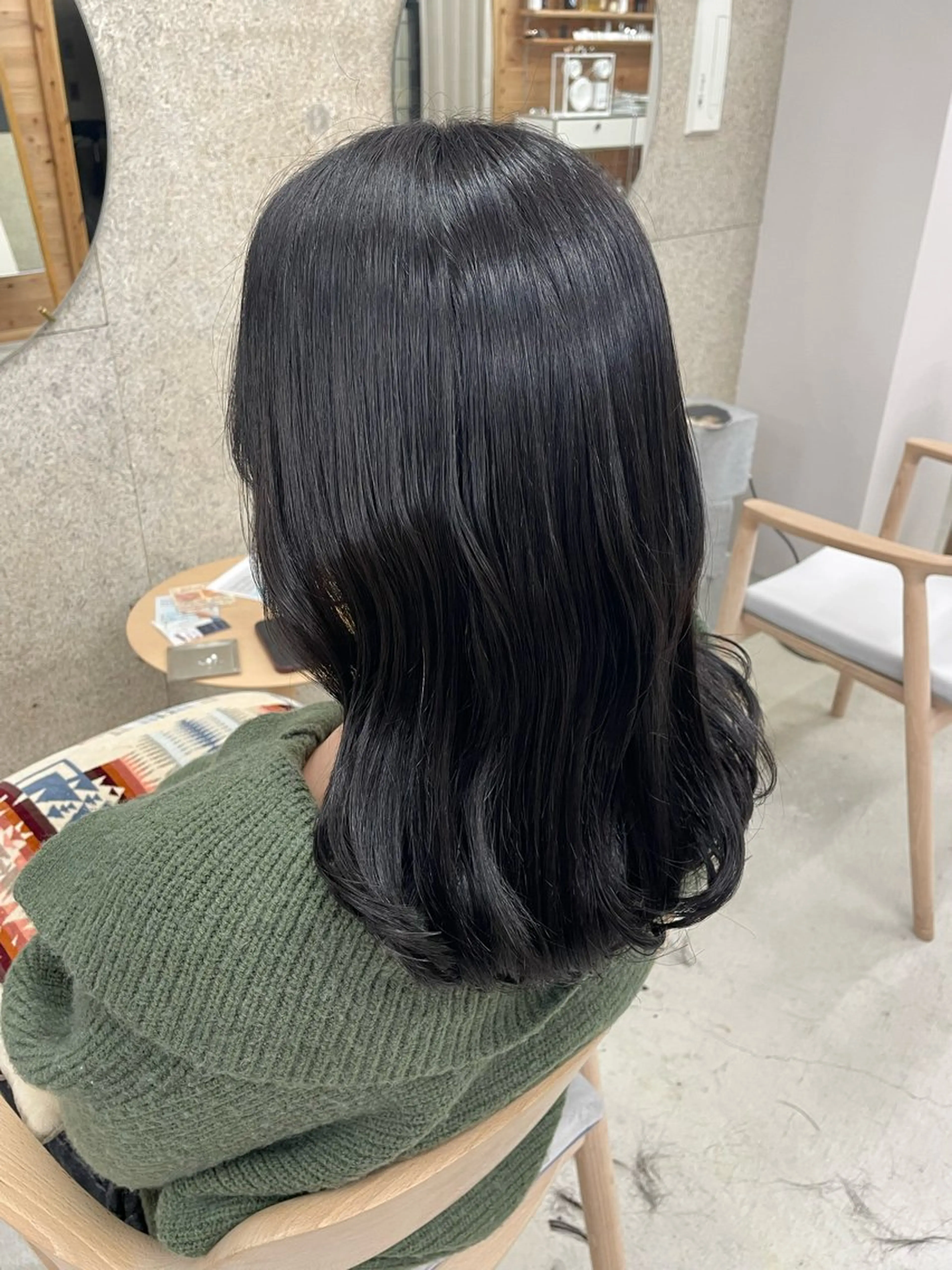 ミディアム カラー 黒髪 ブリーチ 透明感カラー ブリーチなしカラー 『SiLO』 rumiのヘアスタイル