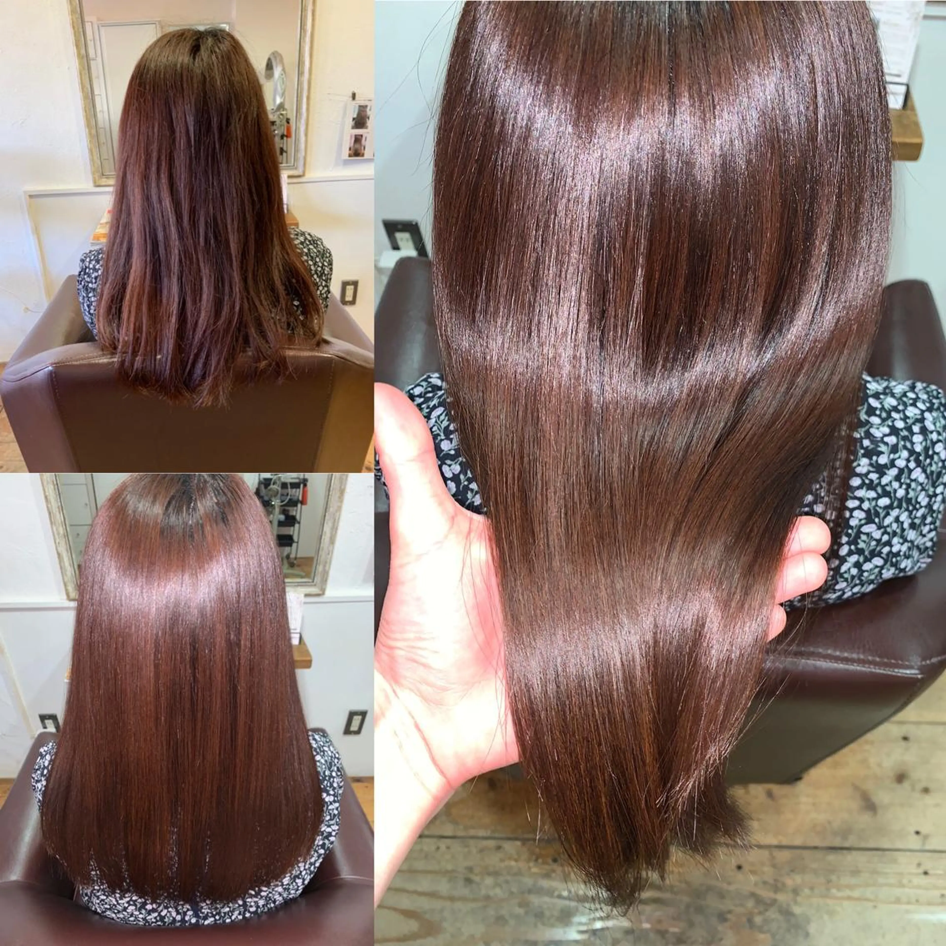 ミディアム 髪質改善 トリートメント カット トリートメント 髪質改善エイジングケ ア専門美容室チアフルのヘアスタイル