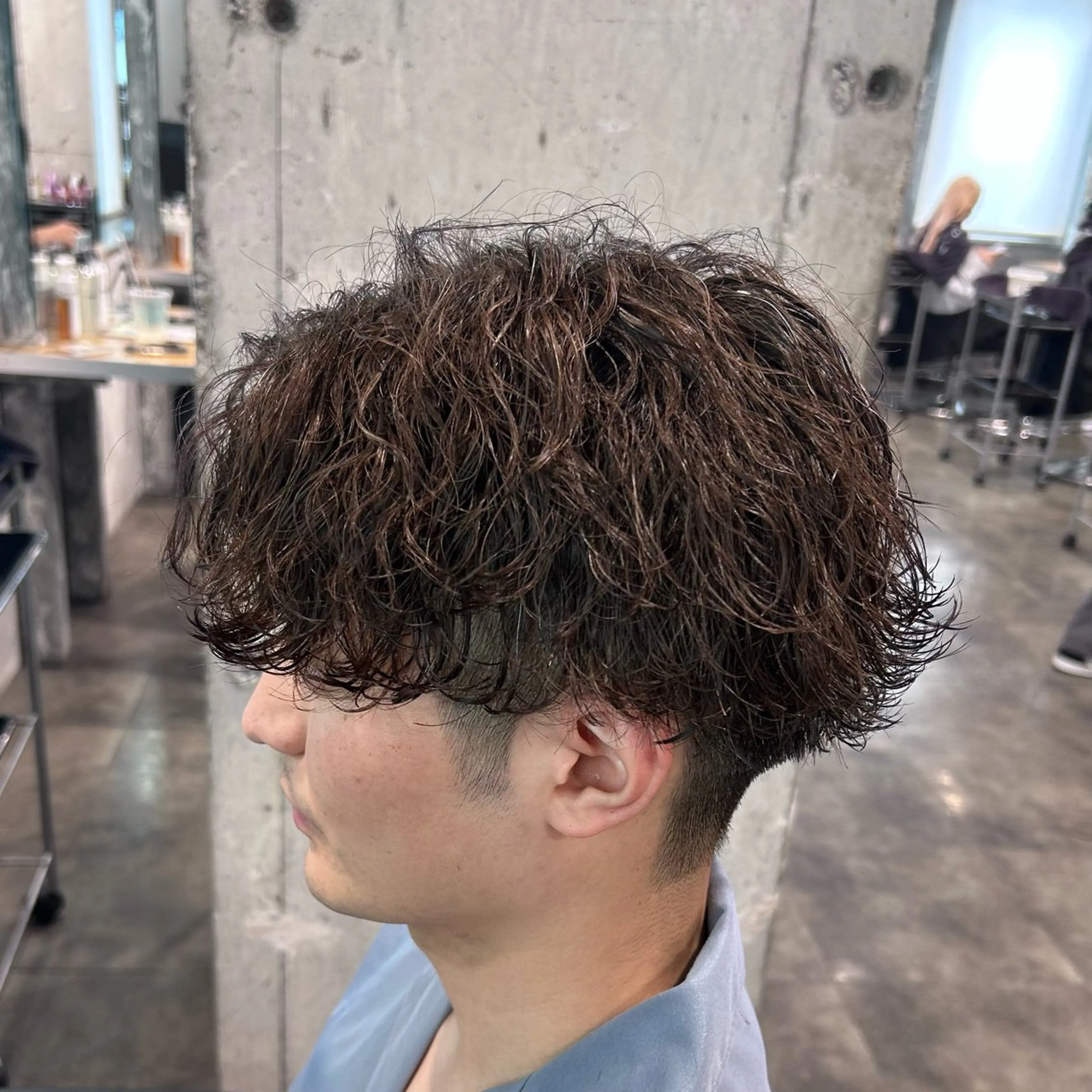 メンズ メンズパーマ 波巻きパーマ メンズ特化美容師 💠チナツのヘアスタイル