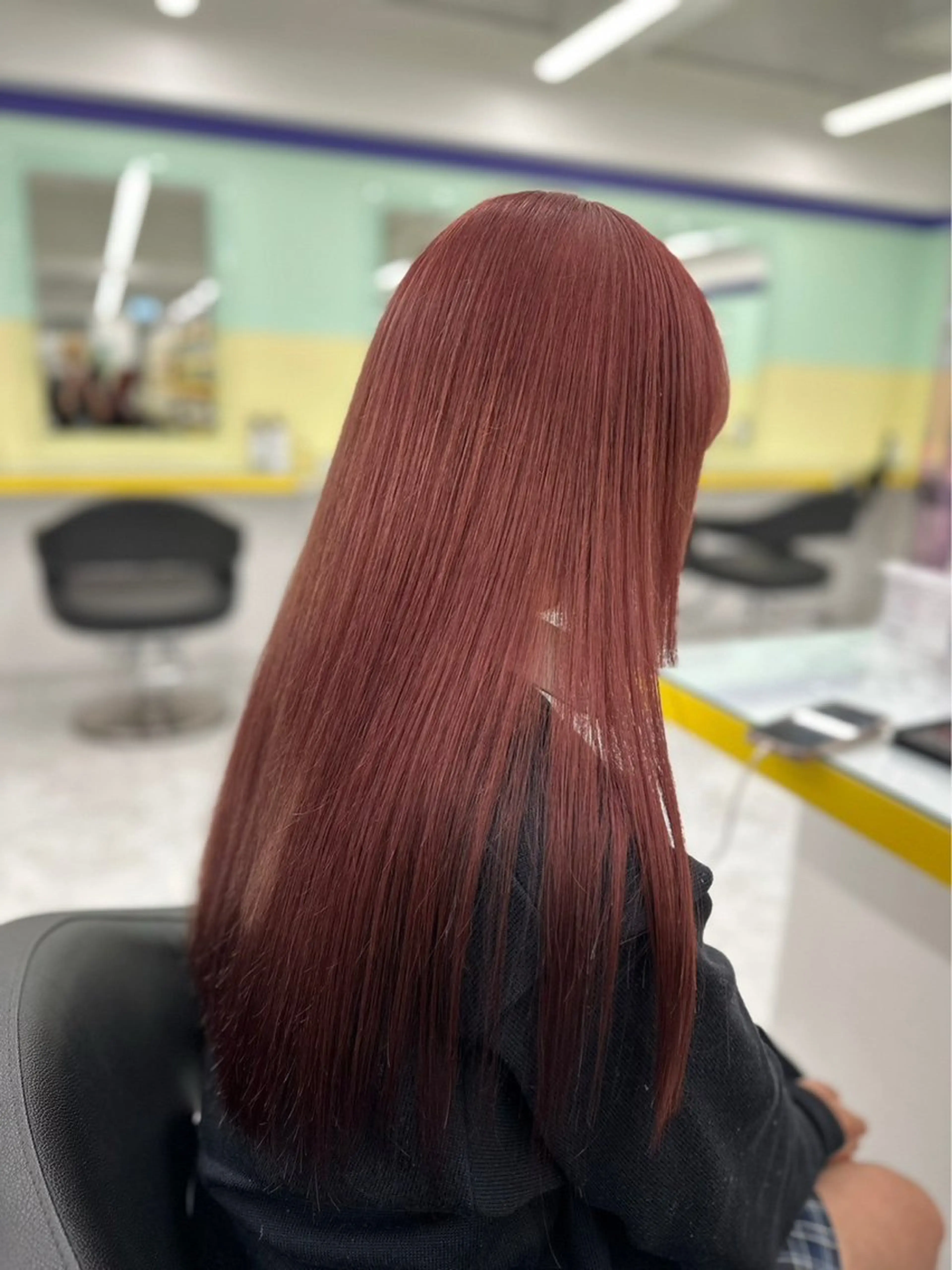 セミロング カラー ヘアアレンジ 💎韓国/ レイヤー カット/ 暖色🫧のヘアスタイル