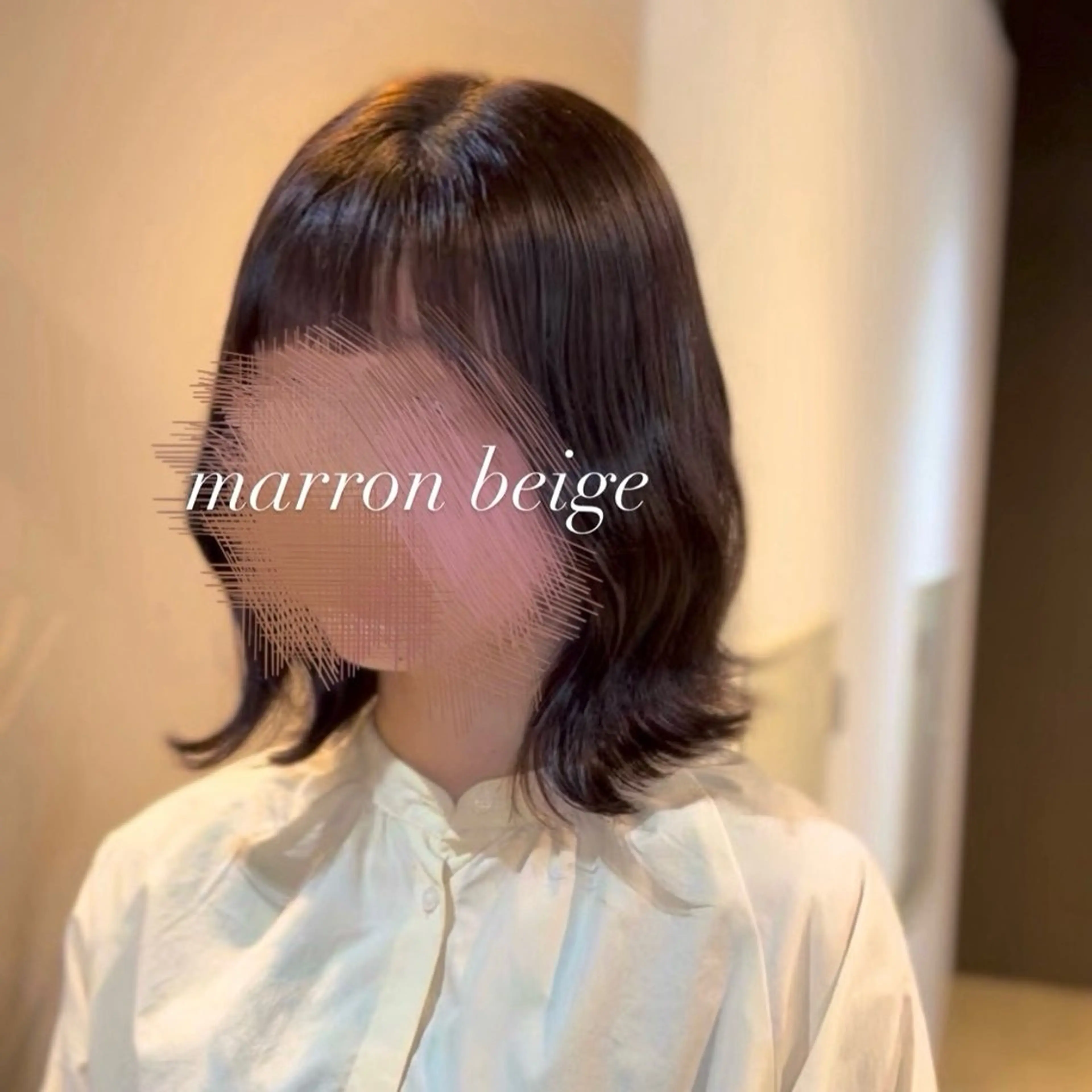 ミディアム カラー みな🫧艶カラー /似合わせカットのヘアスタイル