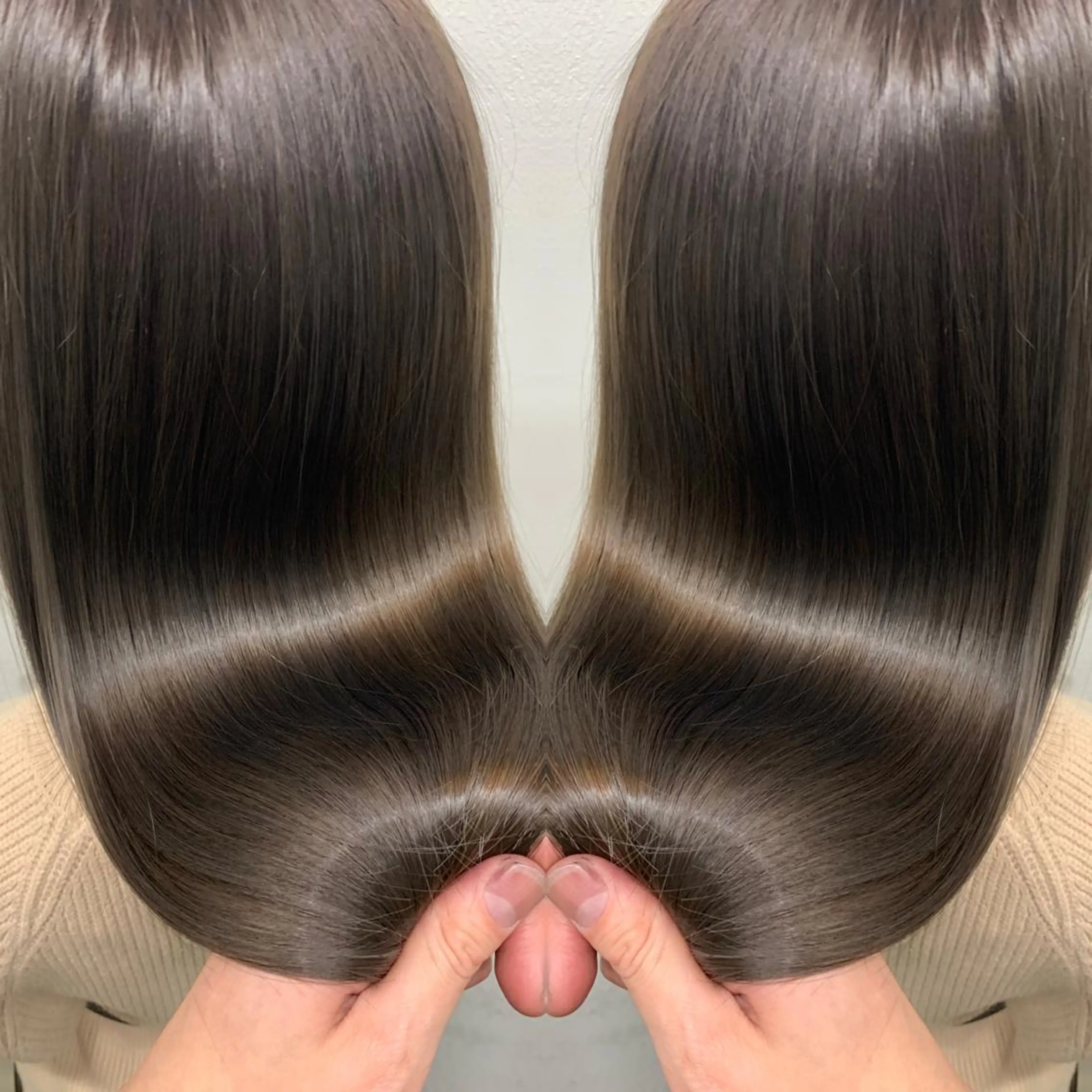セミロング カラー ヘアアレンジ 髪質改善 トリートメント 縮毛矯正 🎨カラー満足度 500%💫ヅル💫のヘアスタイル