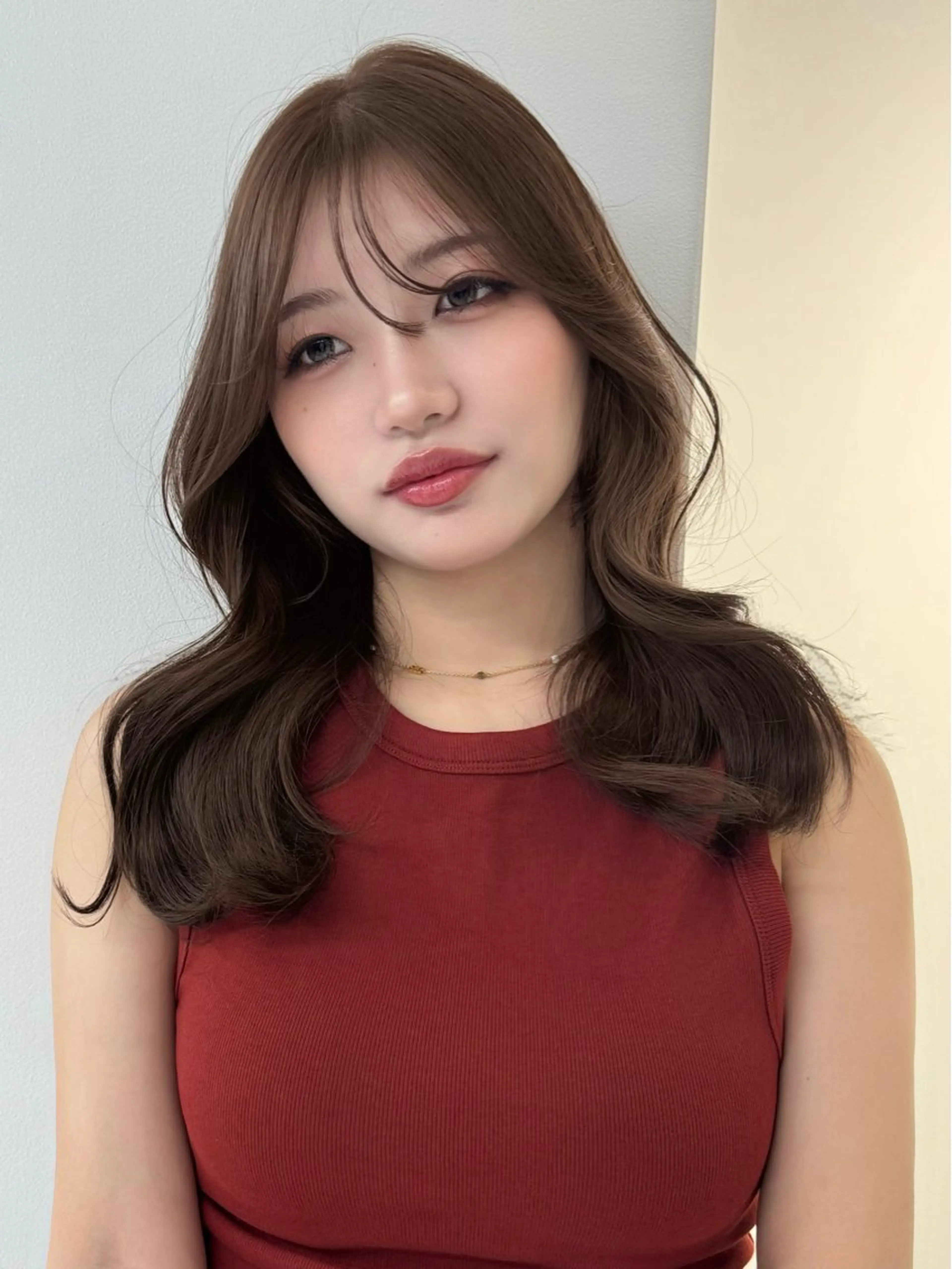 セミロング カット ヘアカラー トリートメント ヘアセット Rita/髪質改善 /透明感カラーのヘアスタイル