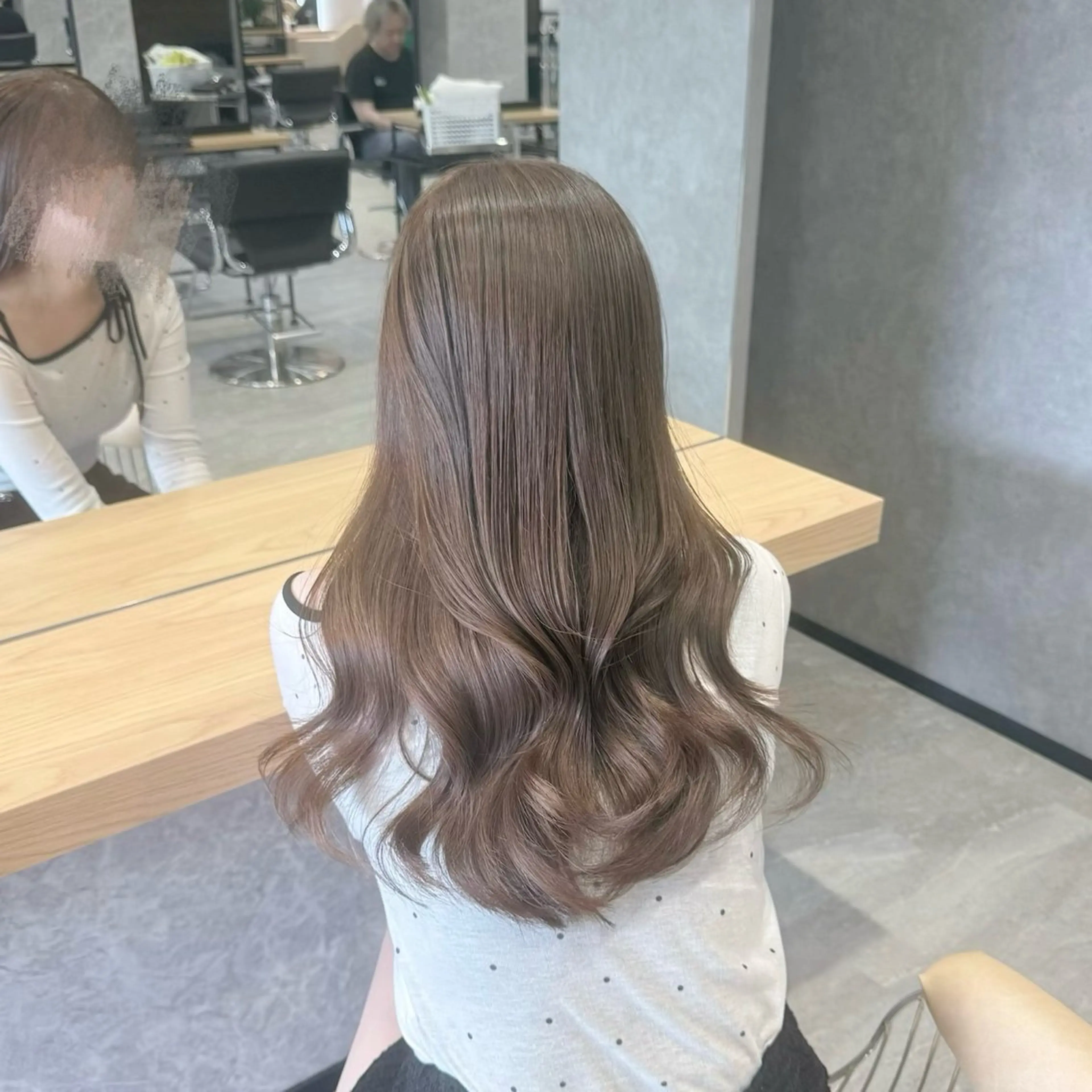 ロング カラー 髪質改善 縮毛矯正 トリートメント 酸性ストレート カット ヘアカラー トリートメント すずき なつき🌙のヘアスタイル