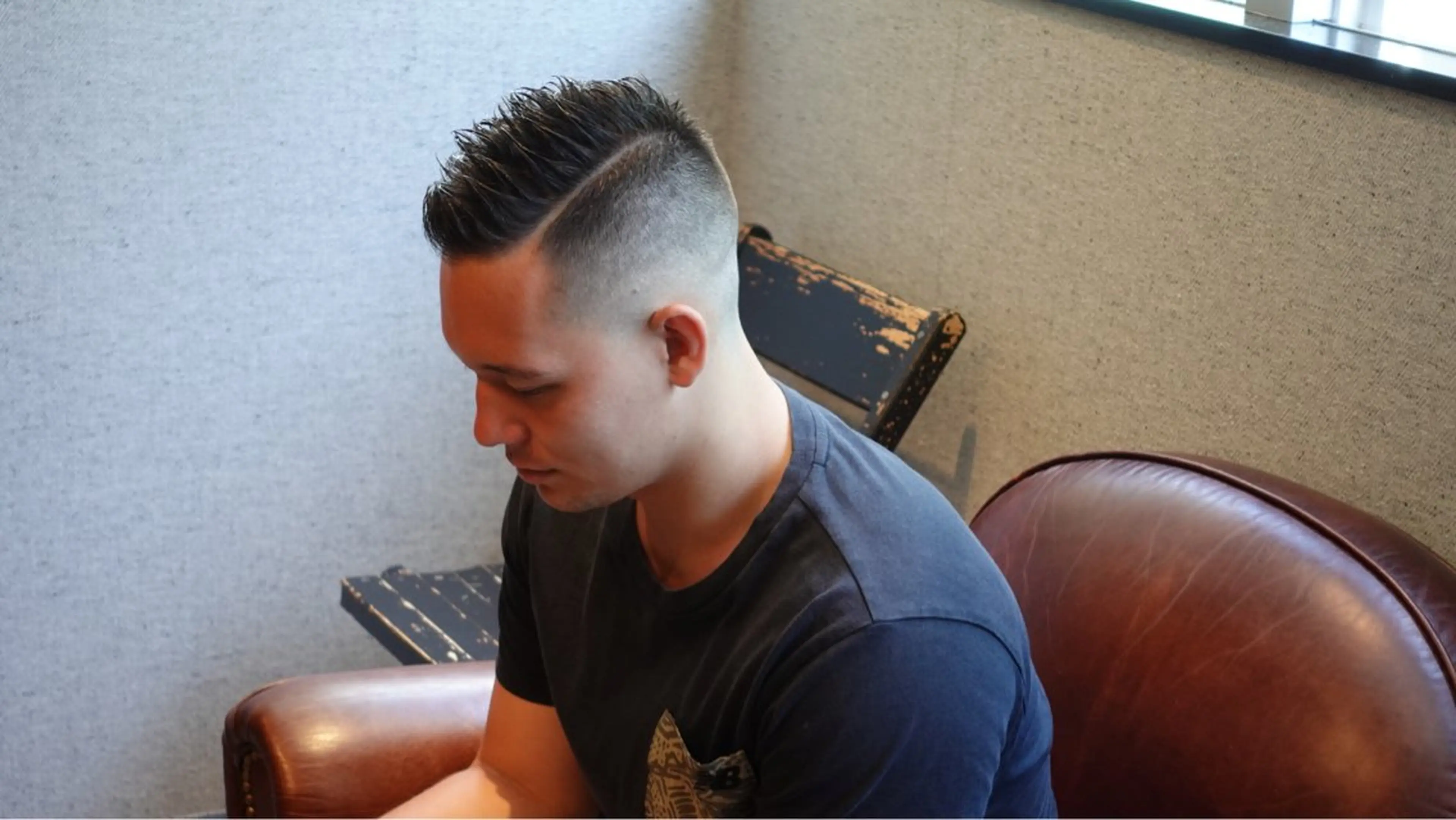 ショート メンズ カット ヘアセット メンズ眉毛ワックス 青山英憲のヘアスタイル