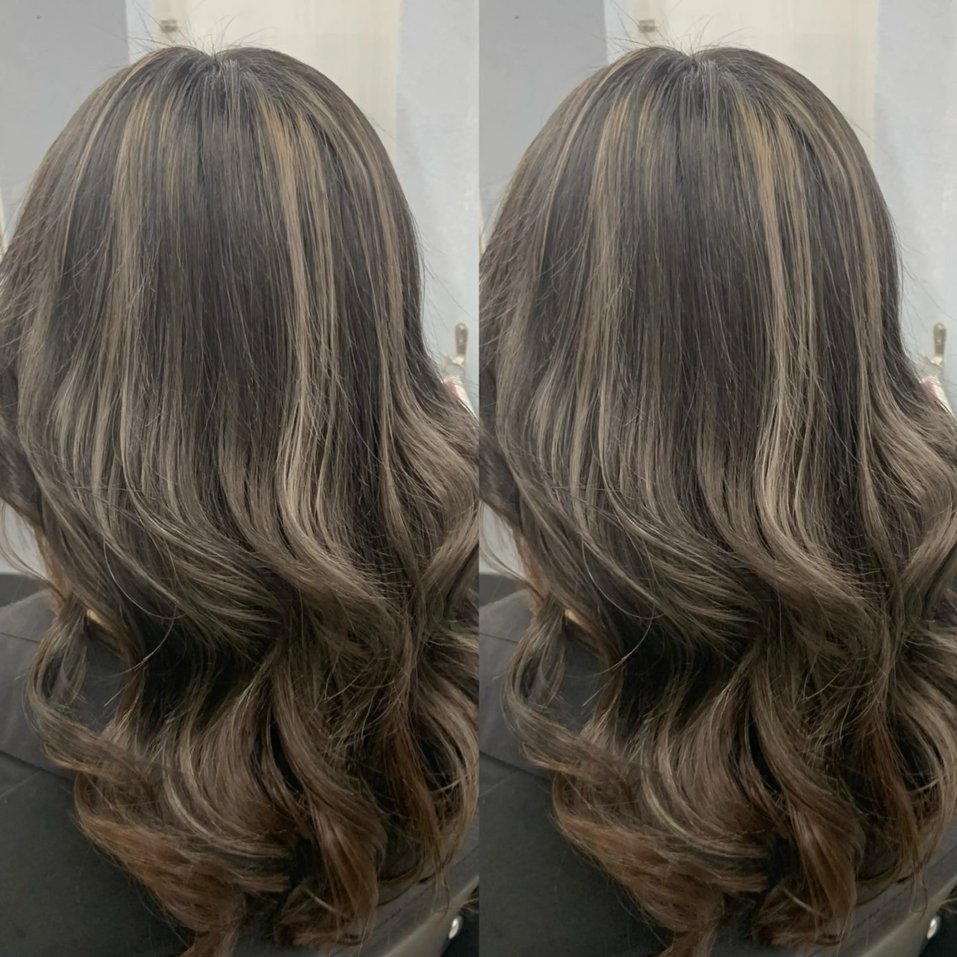 セミロング ブリーチ無しカラー✨ 美鈴のヘアスタイル